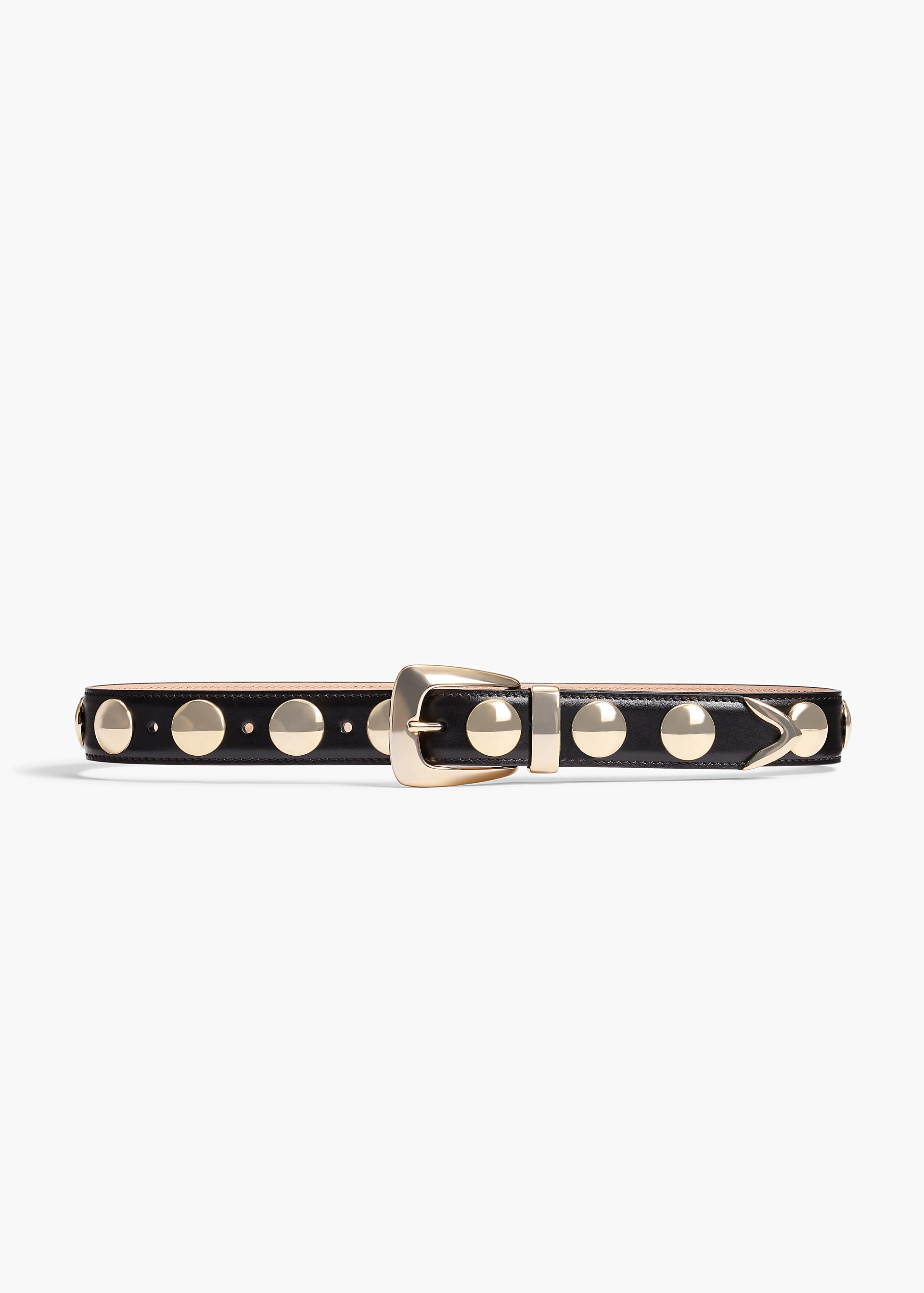 Benny Belt Studs Leather Gold