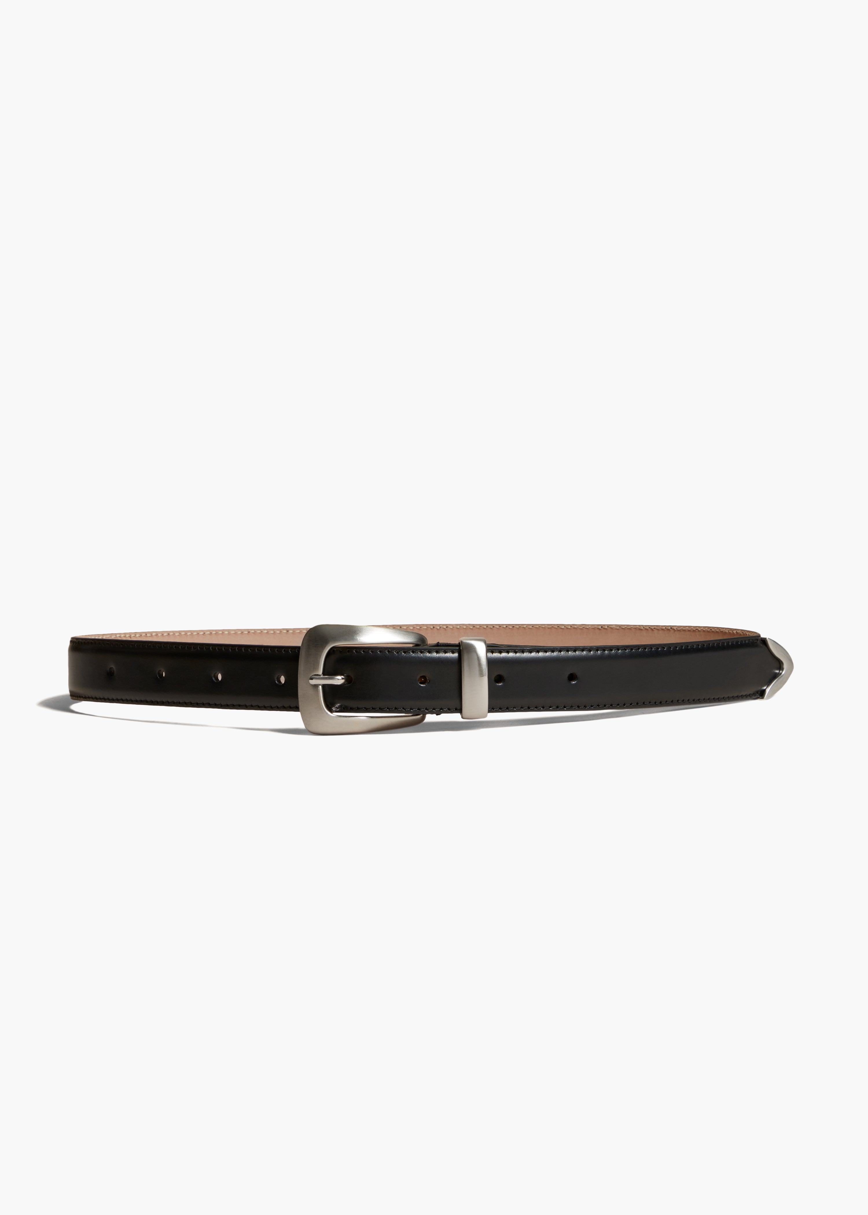 KHAITE LLC - Benny Belt in Black Leather with Silver