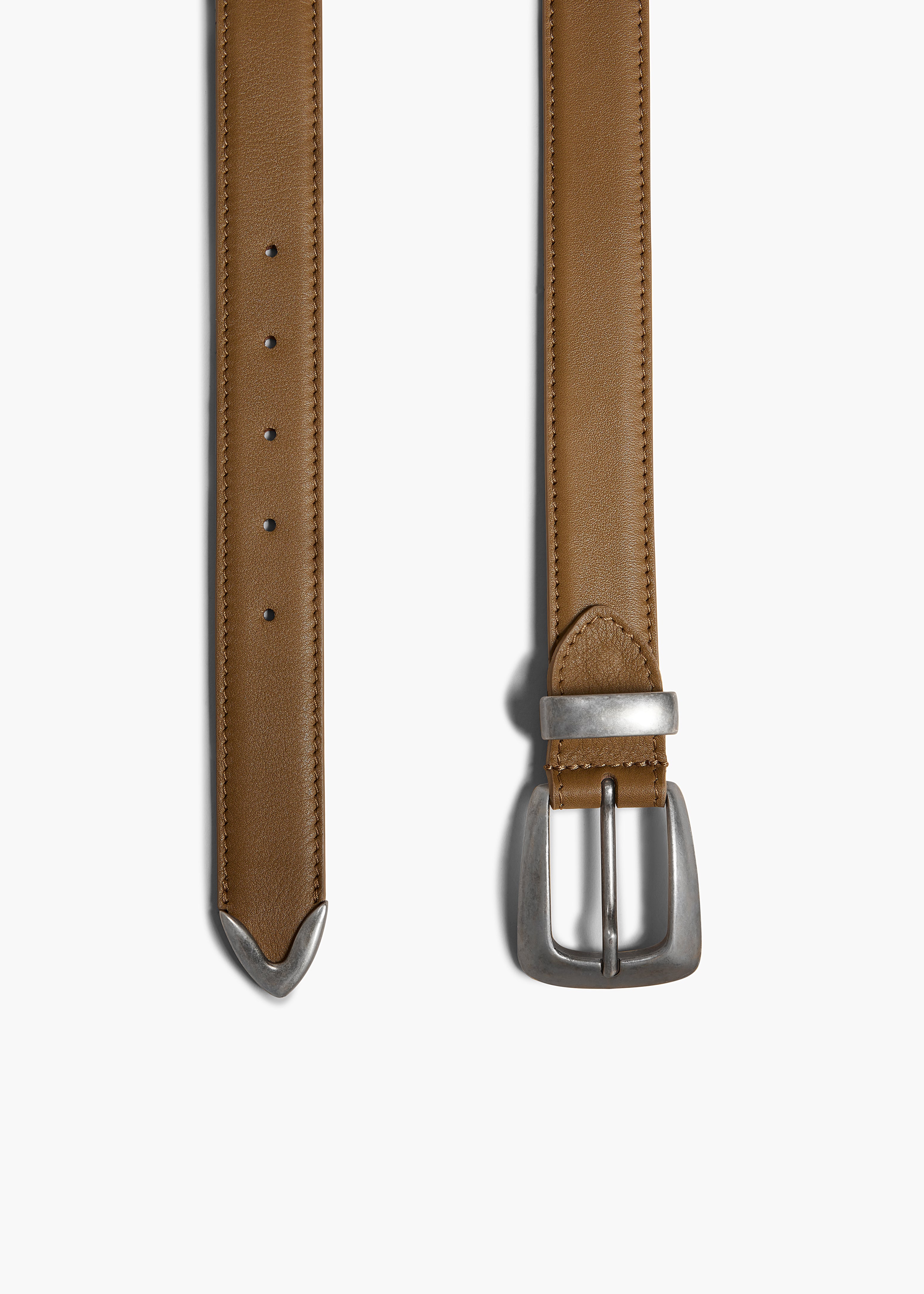 KHAITE LLC - Benny Belt in Toffee Leather with Silver