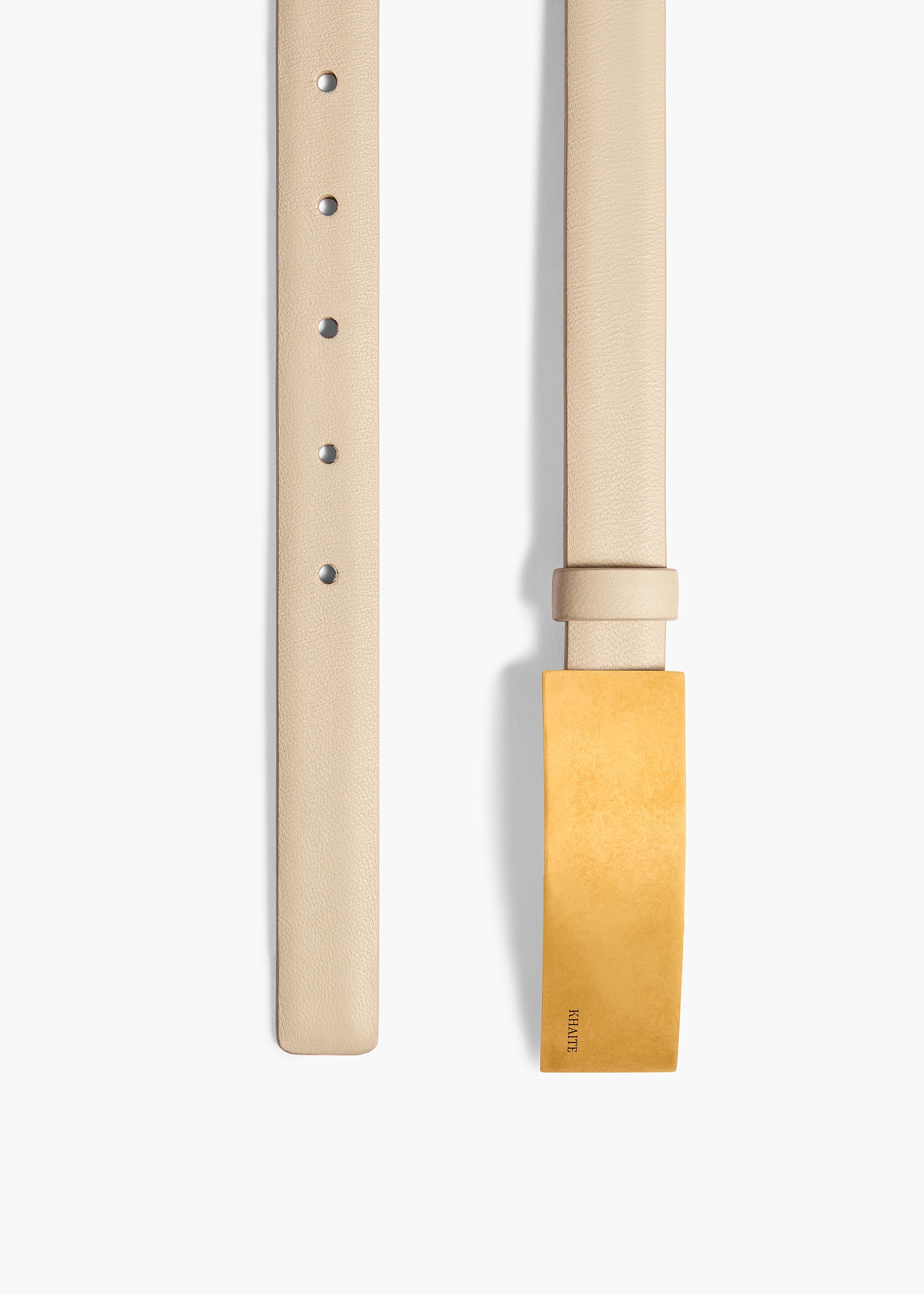 Berlin Belt in Burro Leather with Antique Gold