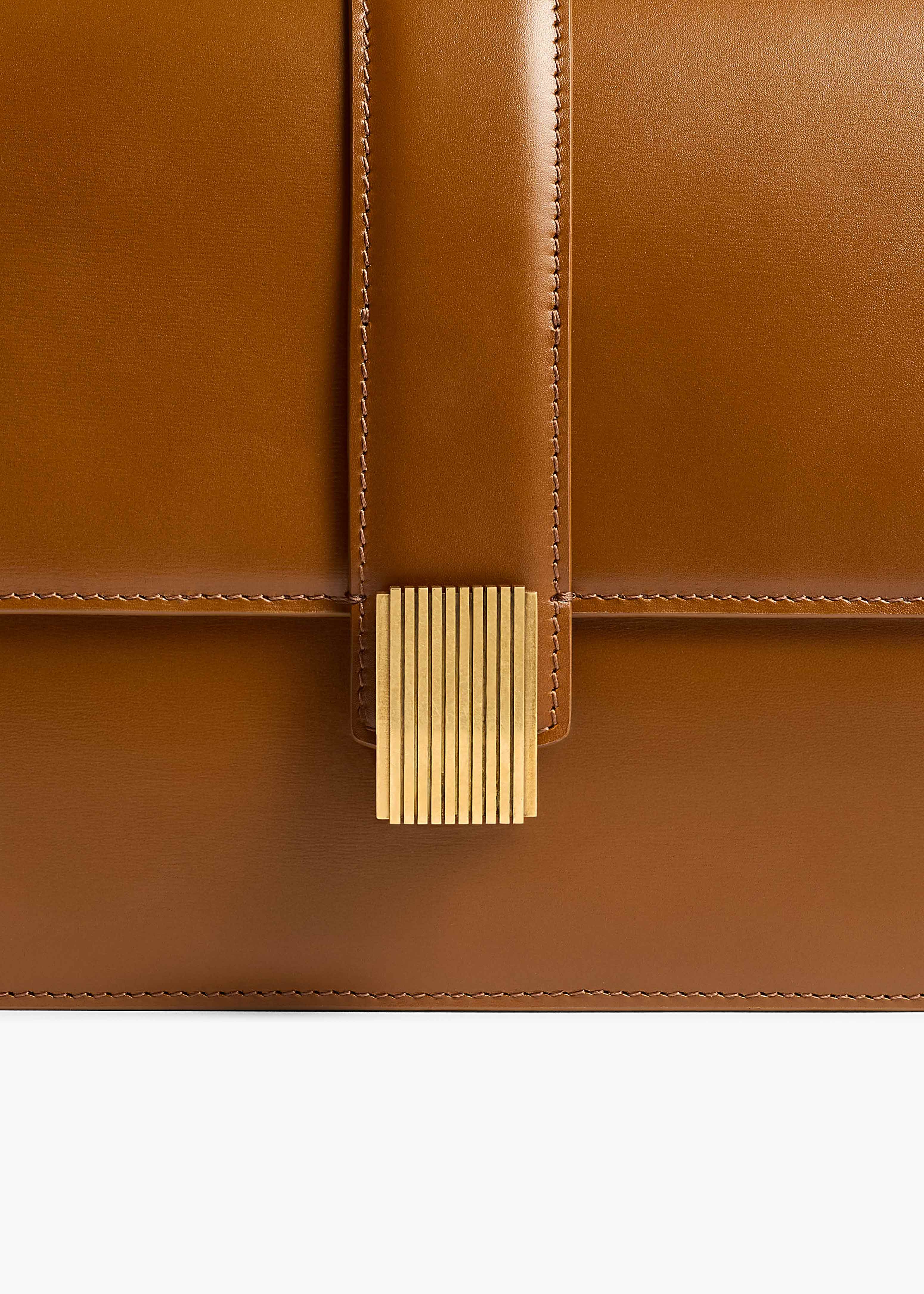 Blake Crossbody Bag in Dark Honey