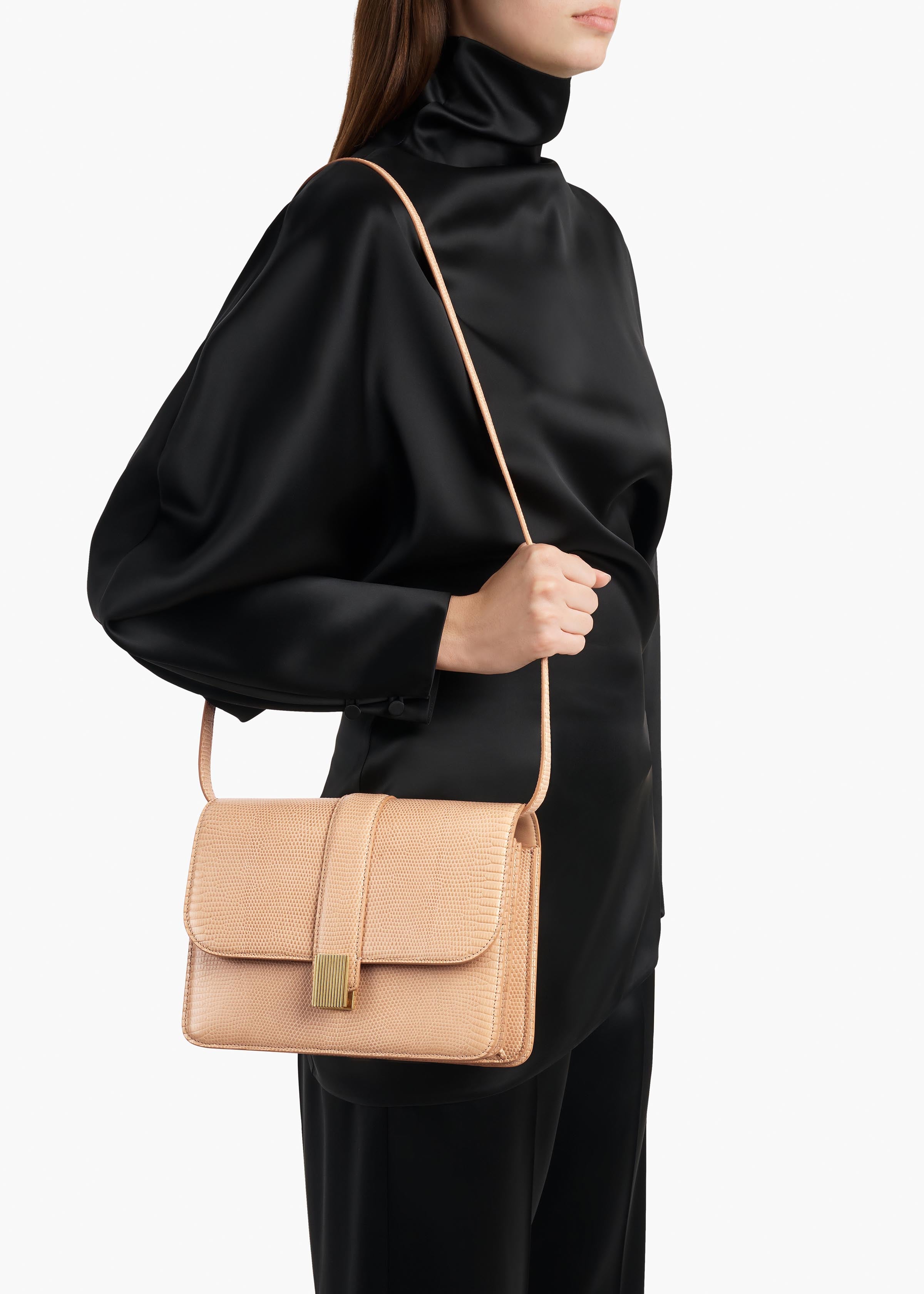 KHAITE  - Blake Crossbody Bag in Desert Sand
