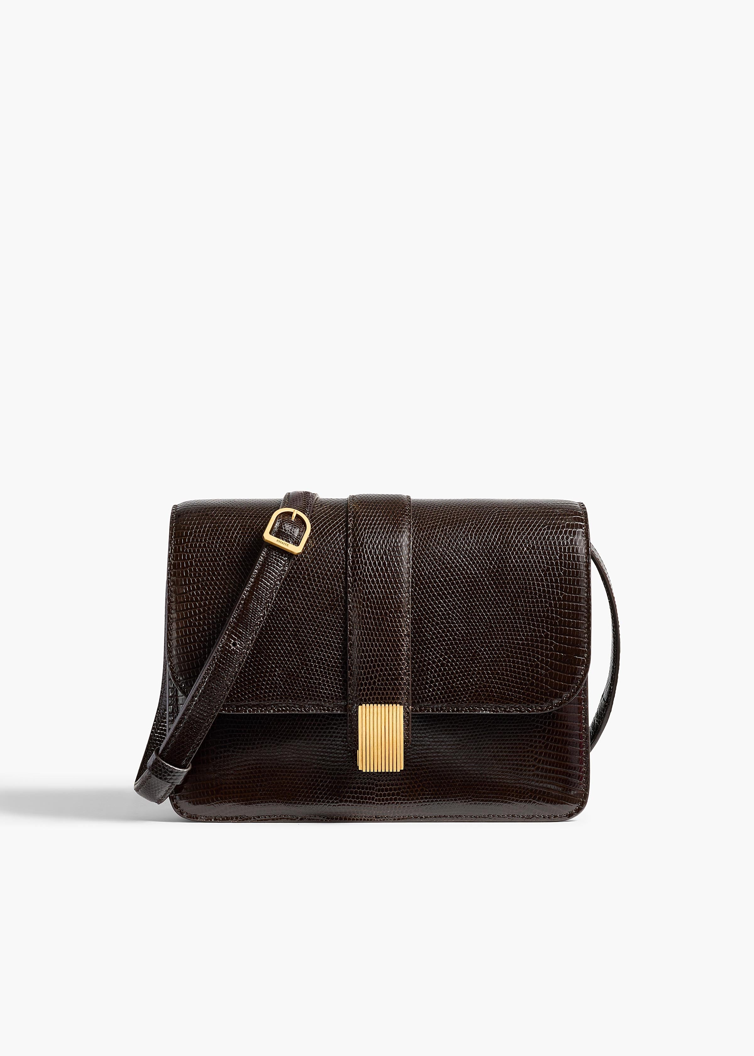 Blake Crossbody Bag in Ebano Lizard