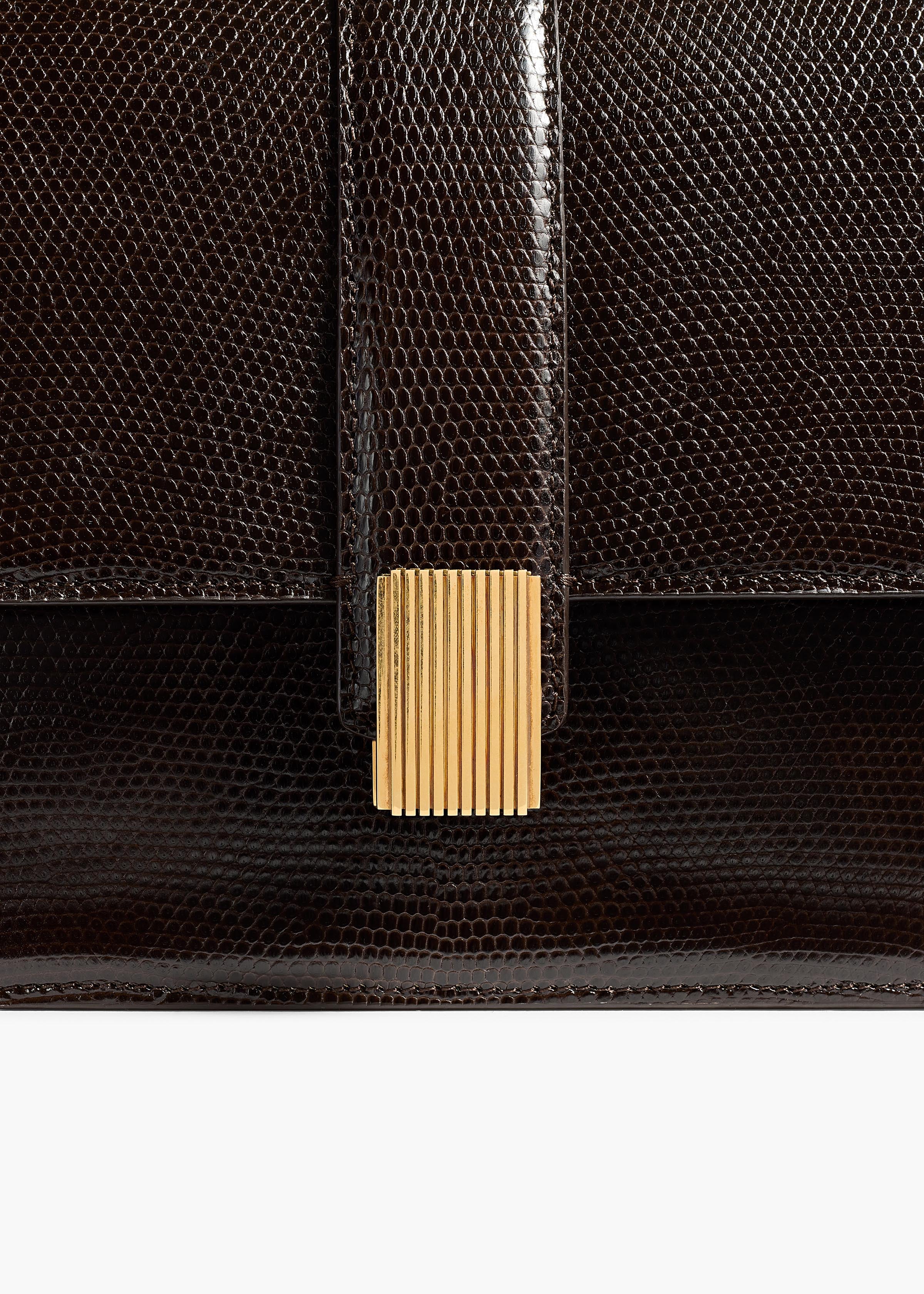 Blake Crossbody Bag in Ebano Lizard