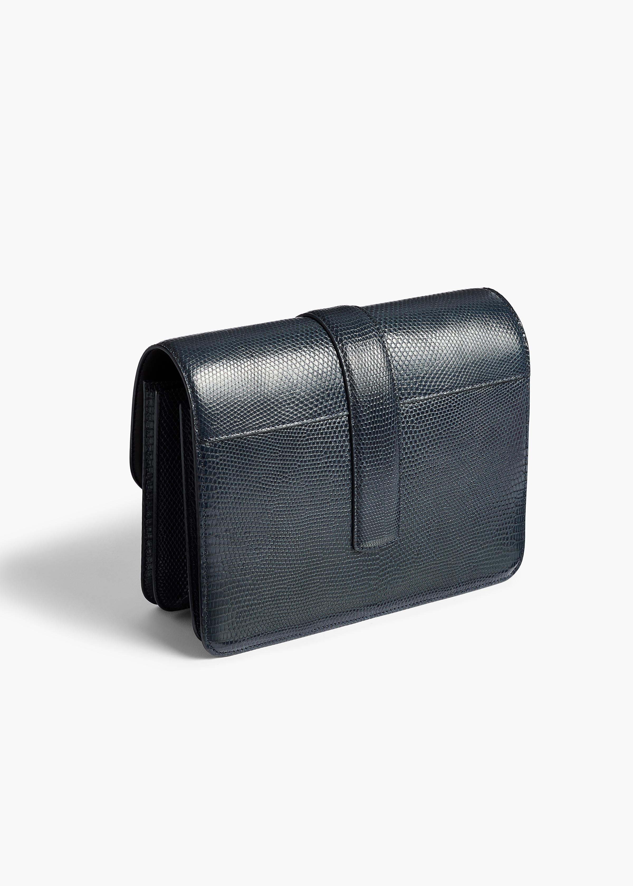 Blake Crossbody Bag in Midnight Lizard