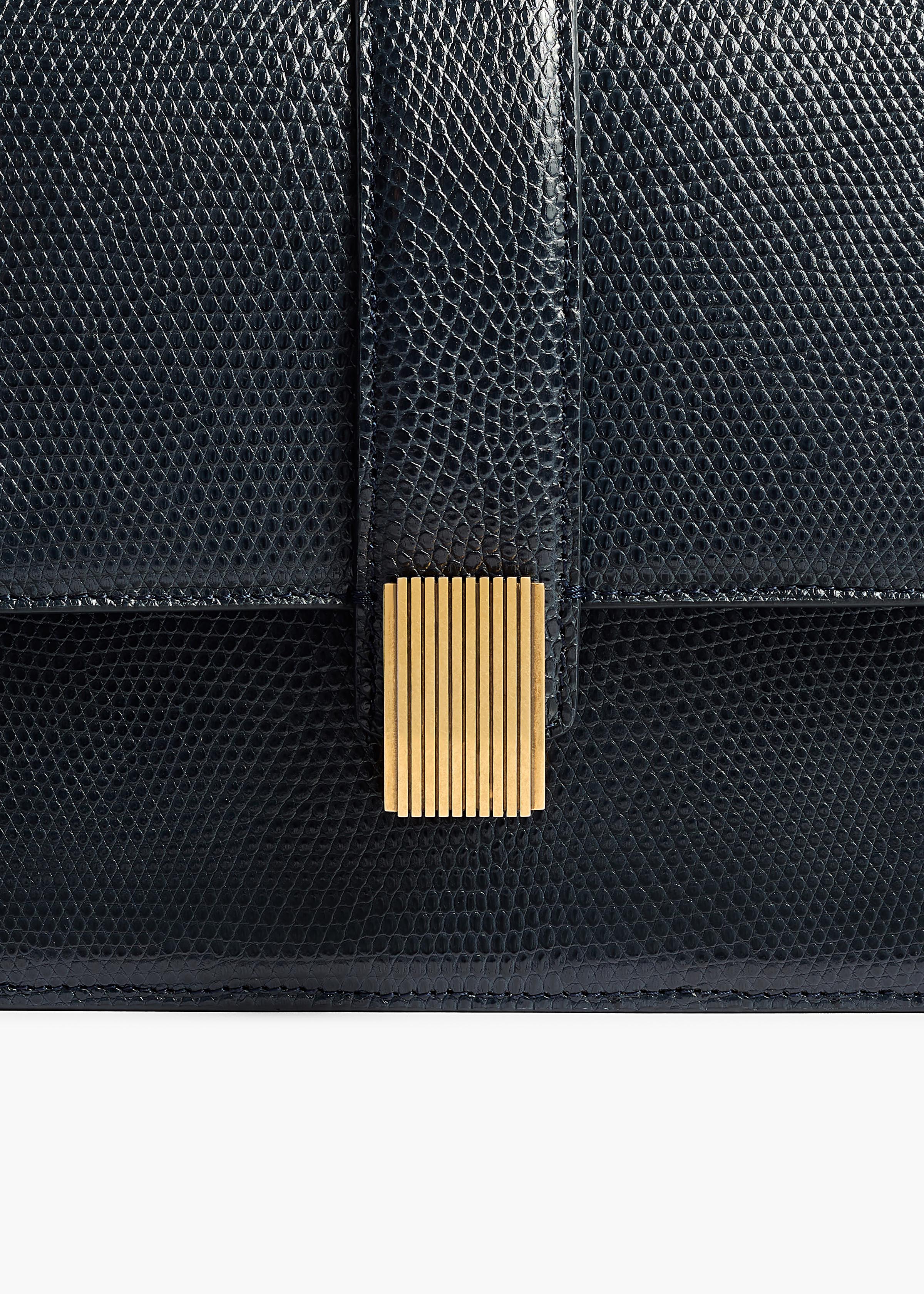 Blake Crossbody Bag in Midnight Lizard