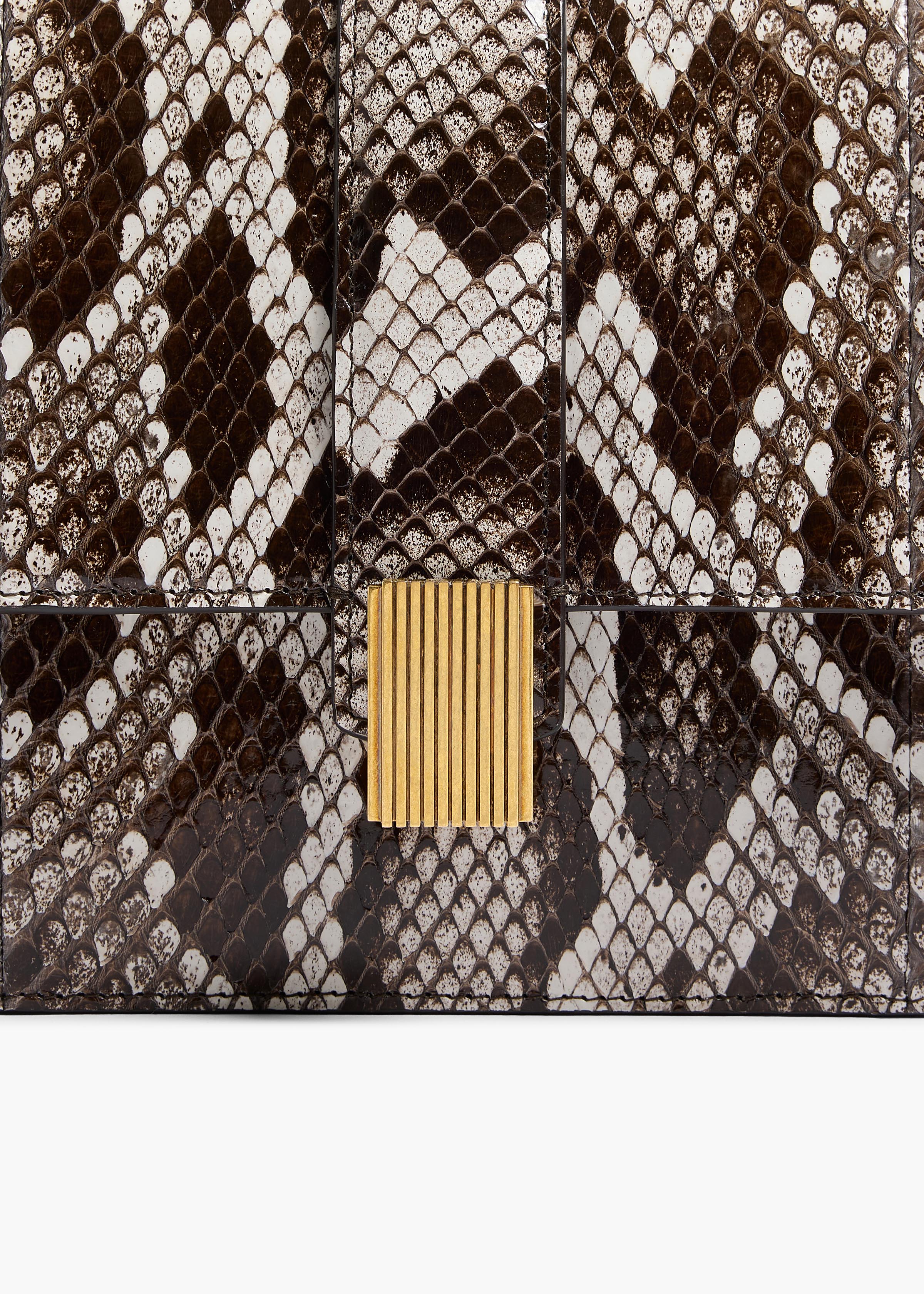 Blake Crossbody Bag in Natural Python
