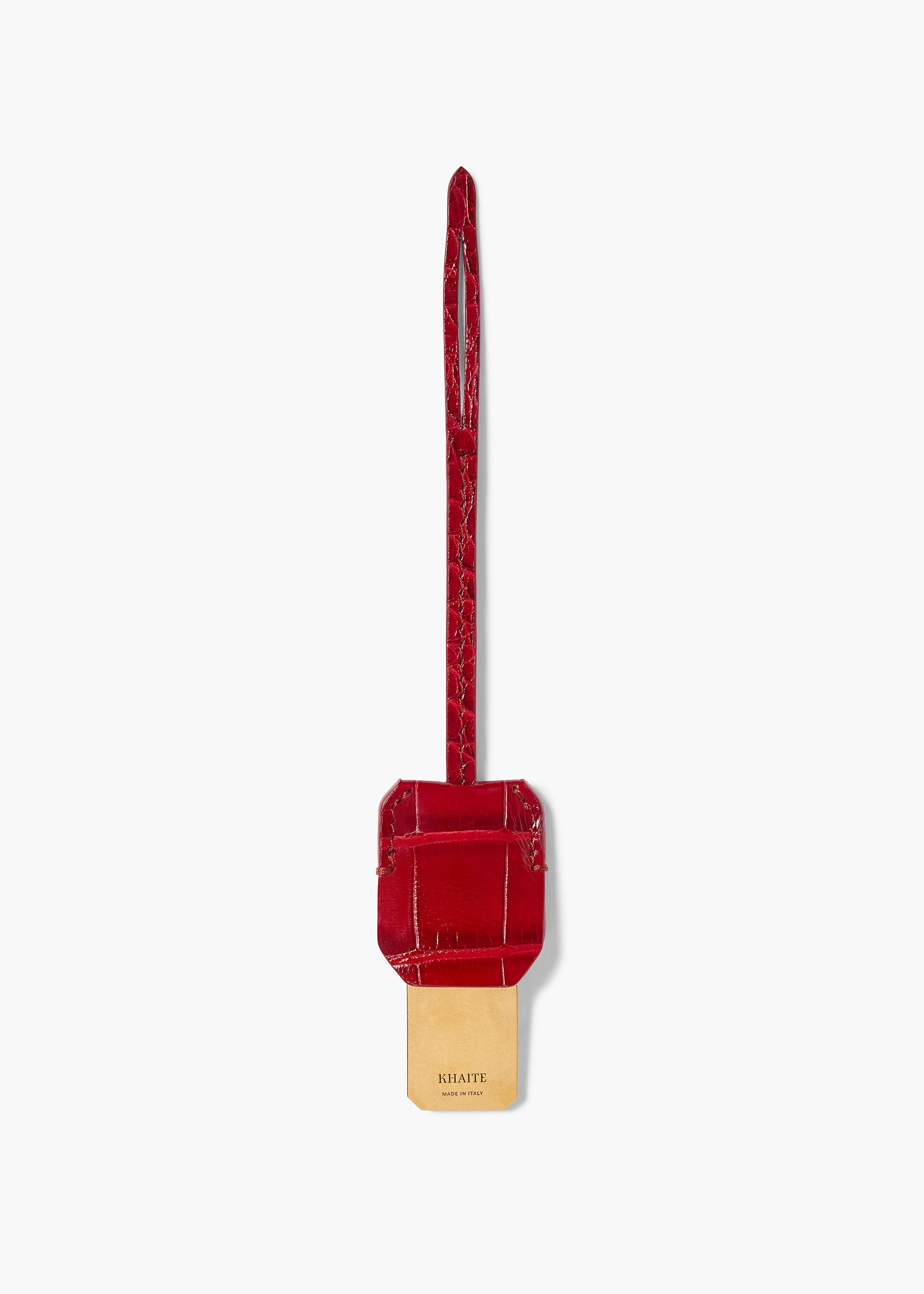 Blake Crossbody Bag in Ruby Alligator
