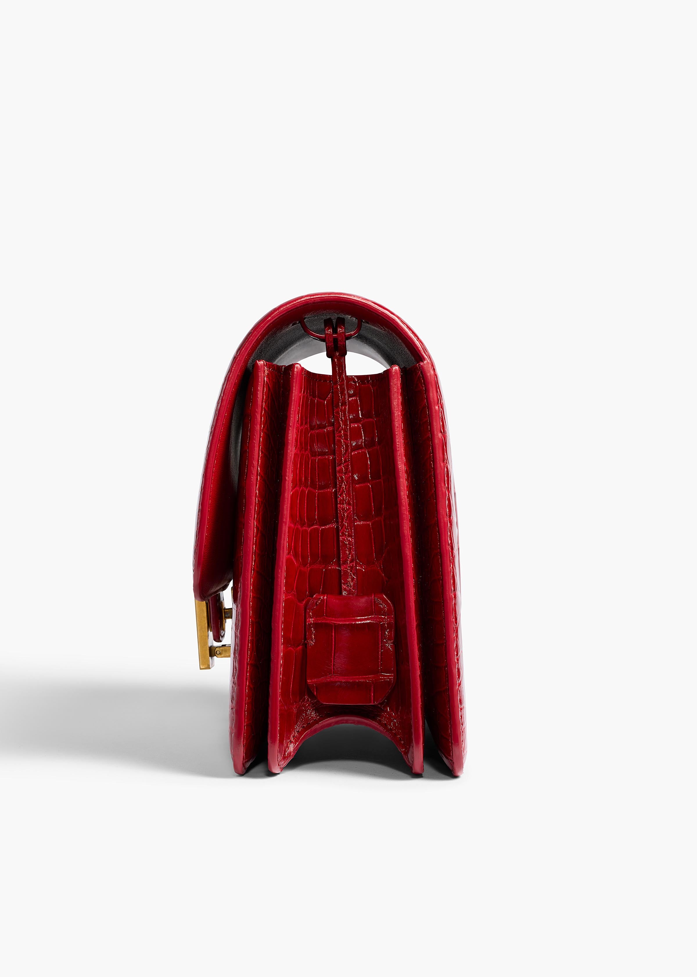 Blake Crossbody Bag in Ruby Alligator