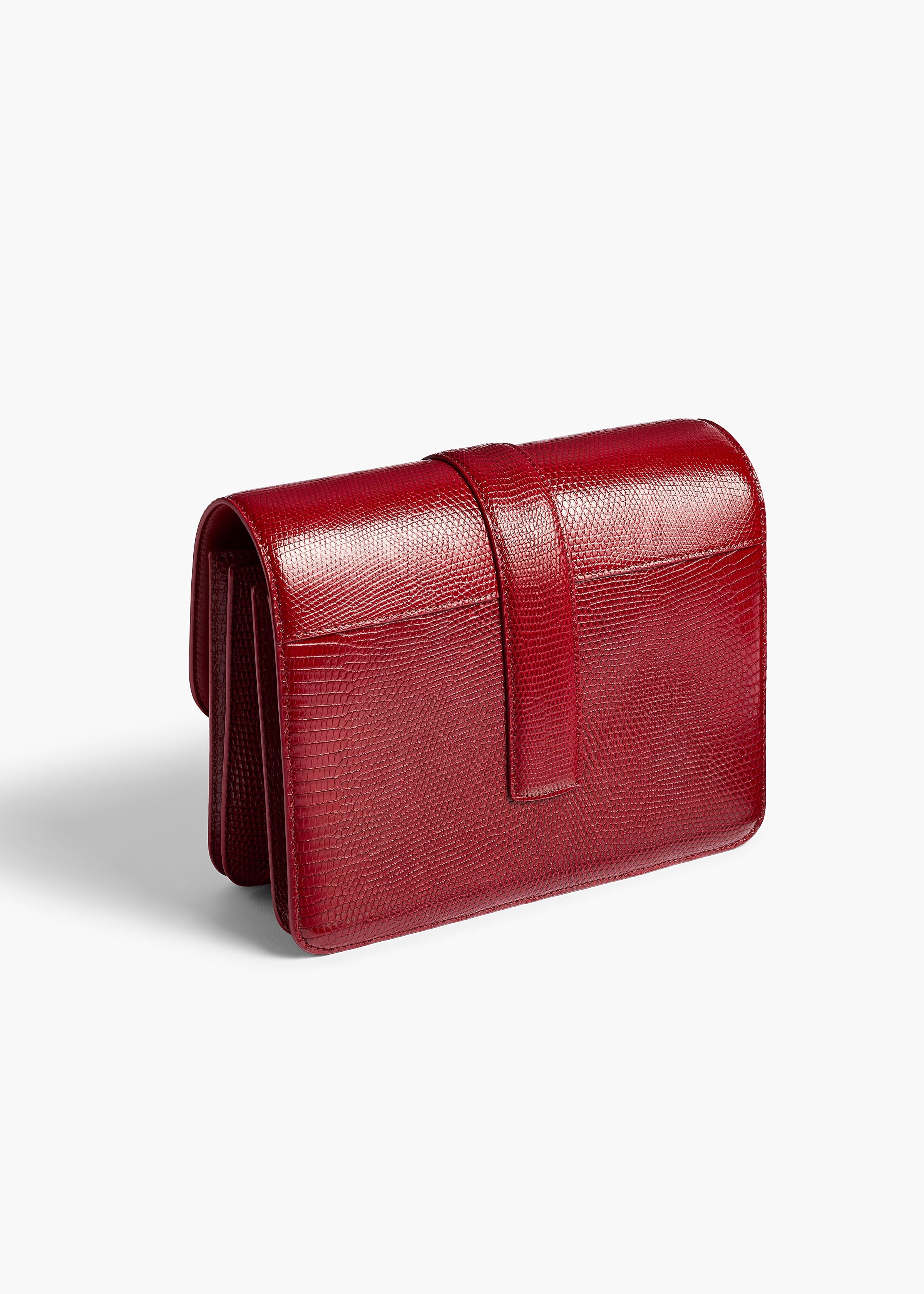 Blake Crossbody Bag in Ruby Lizard