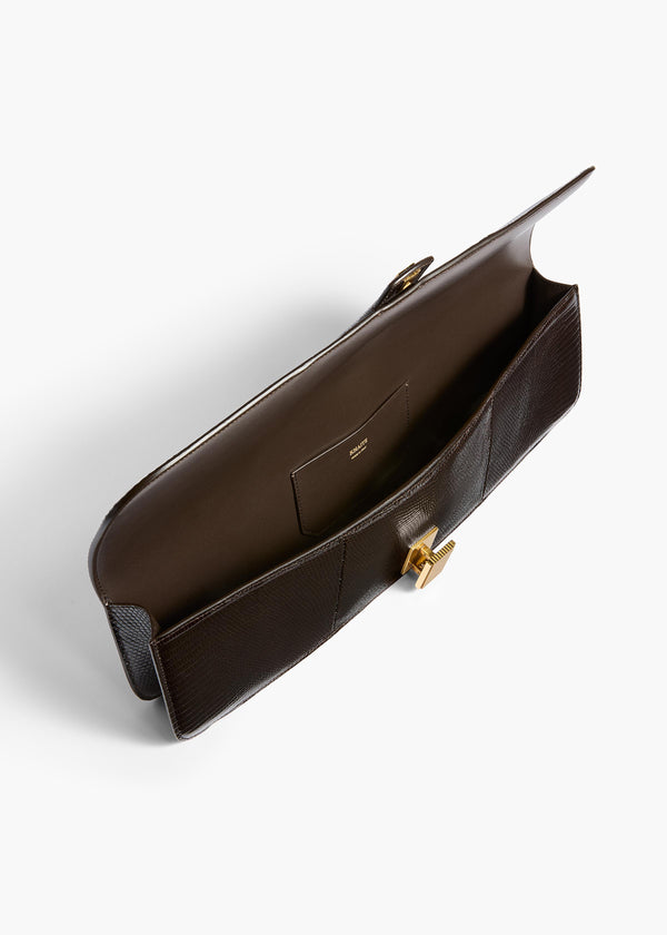 Blake Long Clutch in Ebano Lizard