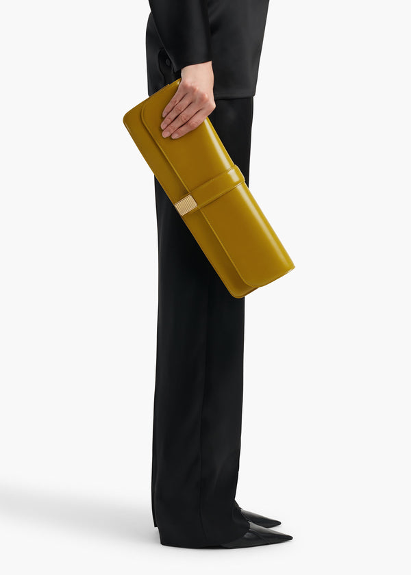 Blake Long Clutch in Golden Olive