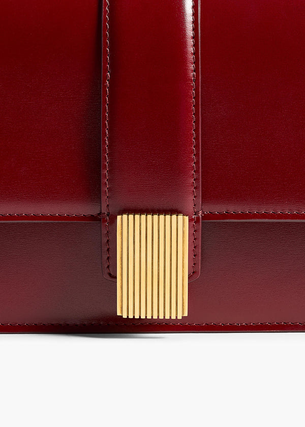 Blake Long Clutch in Oxblood