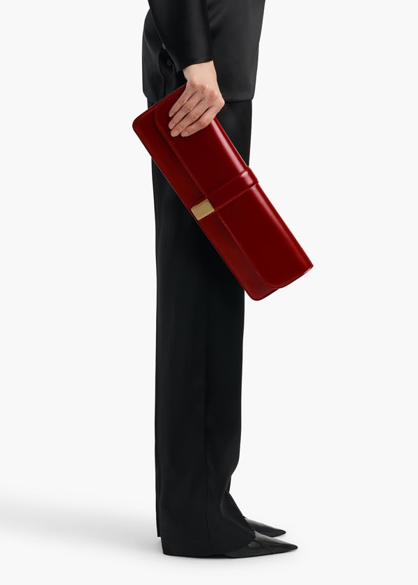 Blake Long Clutch in Oxblood