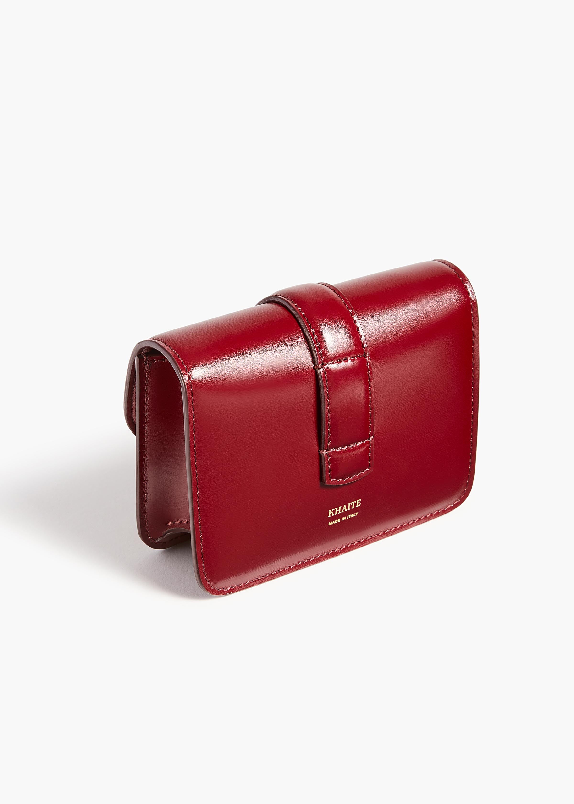 KHAITE  - Blake Nano Bag in Oxblood