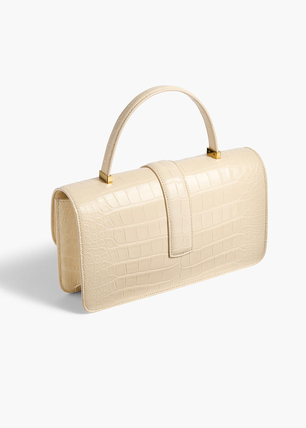 Blake Top Handle Bag in Champagne Alligator