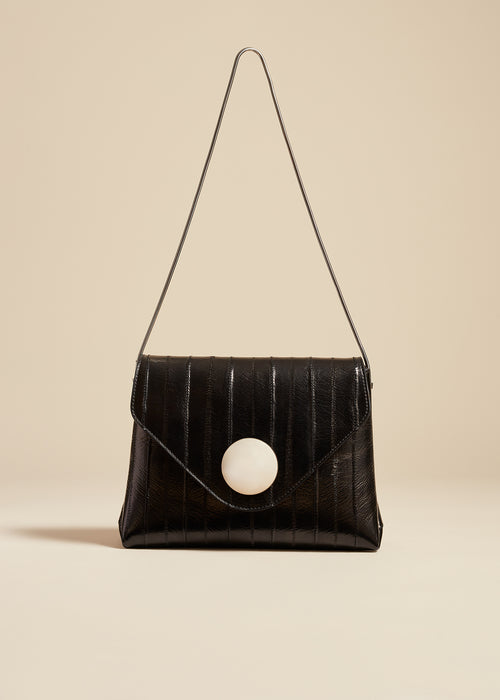 The Bobbi Bag in Black Eel Leather