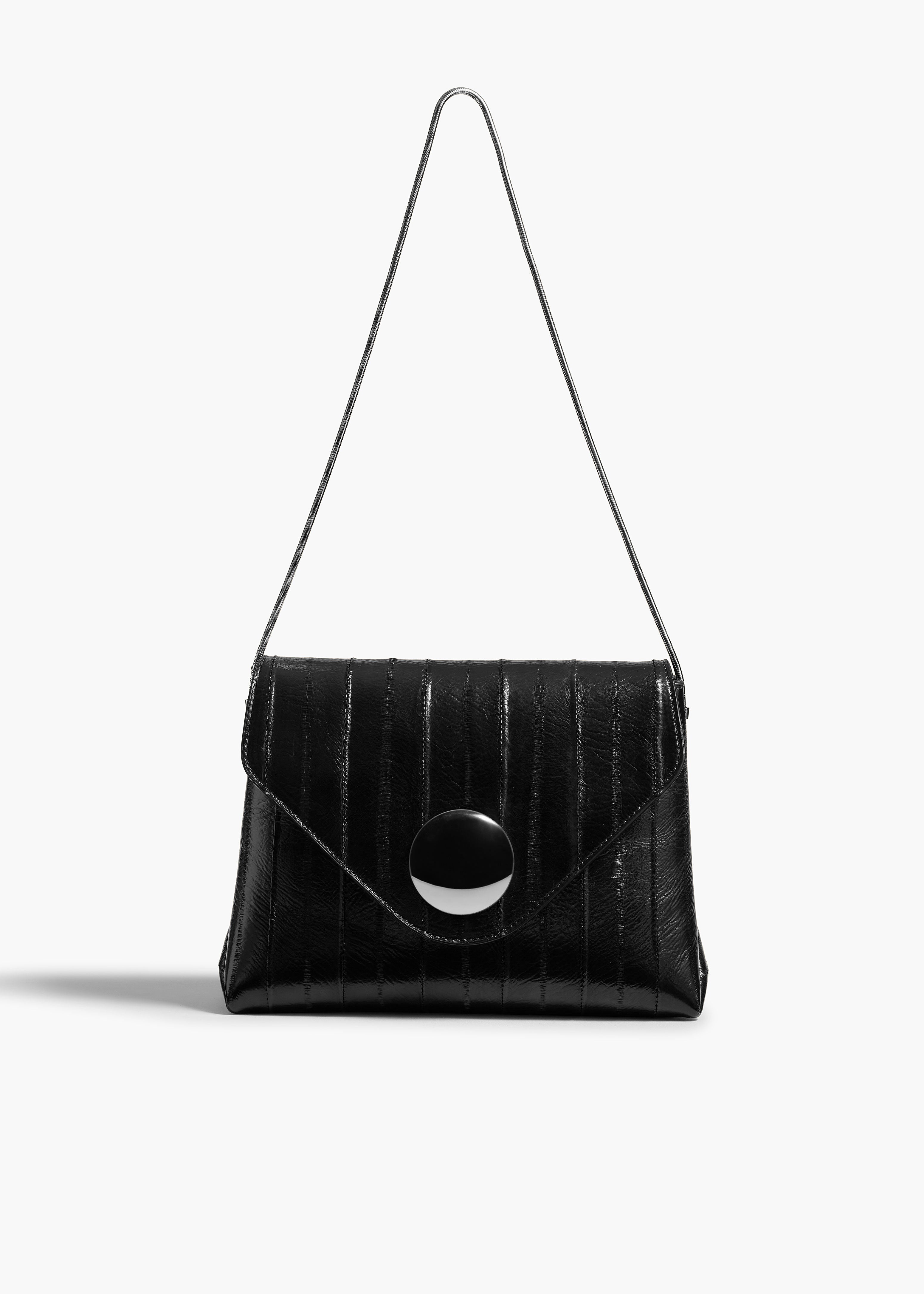 KHAITE LLC - Bobbi Bag in Black Eel Leather