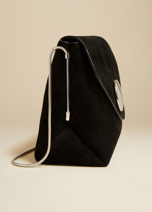 The Bobbi Bag in Black Suede