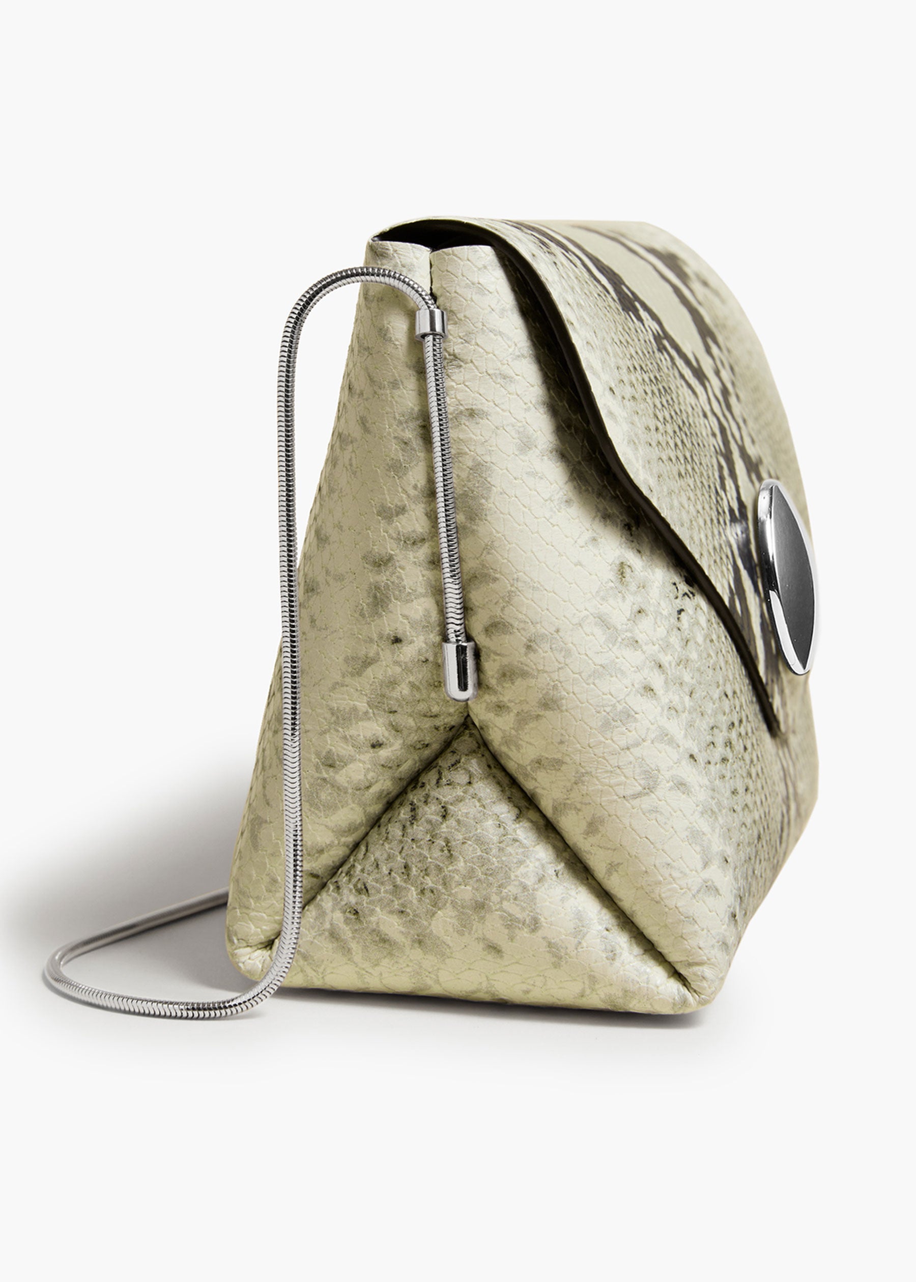 KHAITE LLC - Bobbi Bag in Natural Python-Embossed Leather