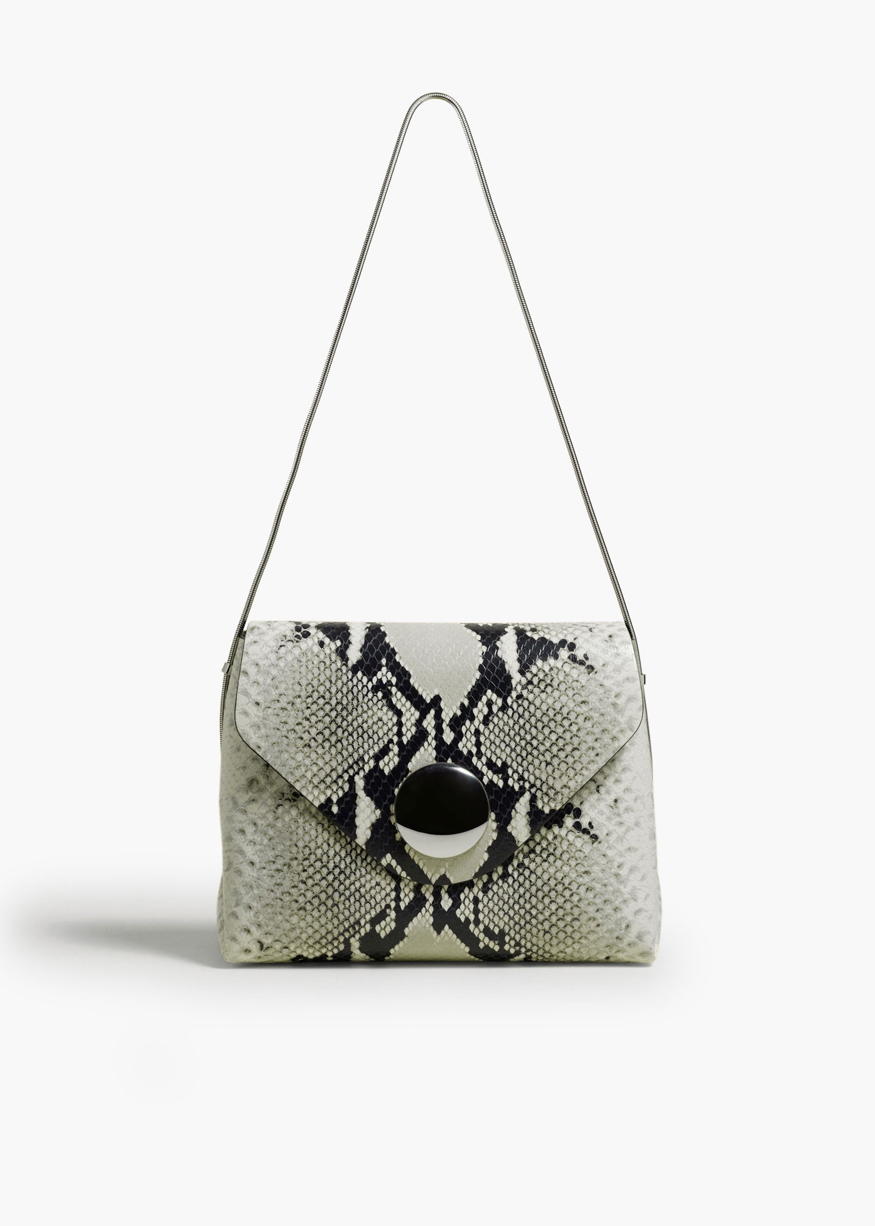 KHAITE LLC - Bobbi Bag in Natural Python-Embossed Leather