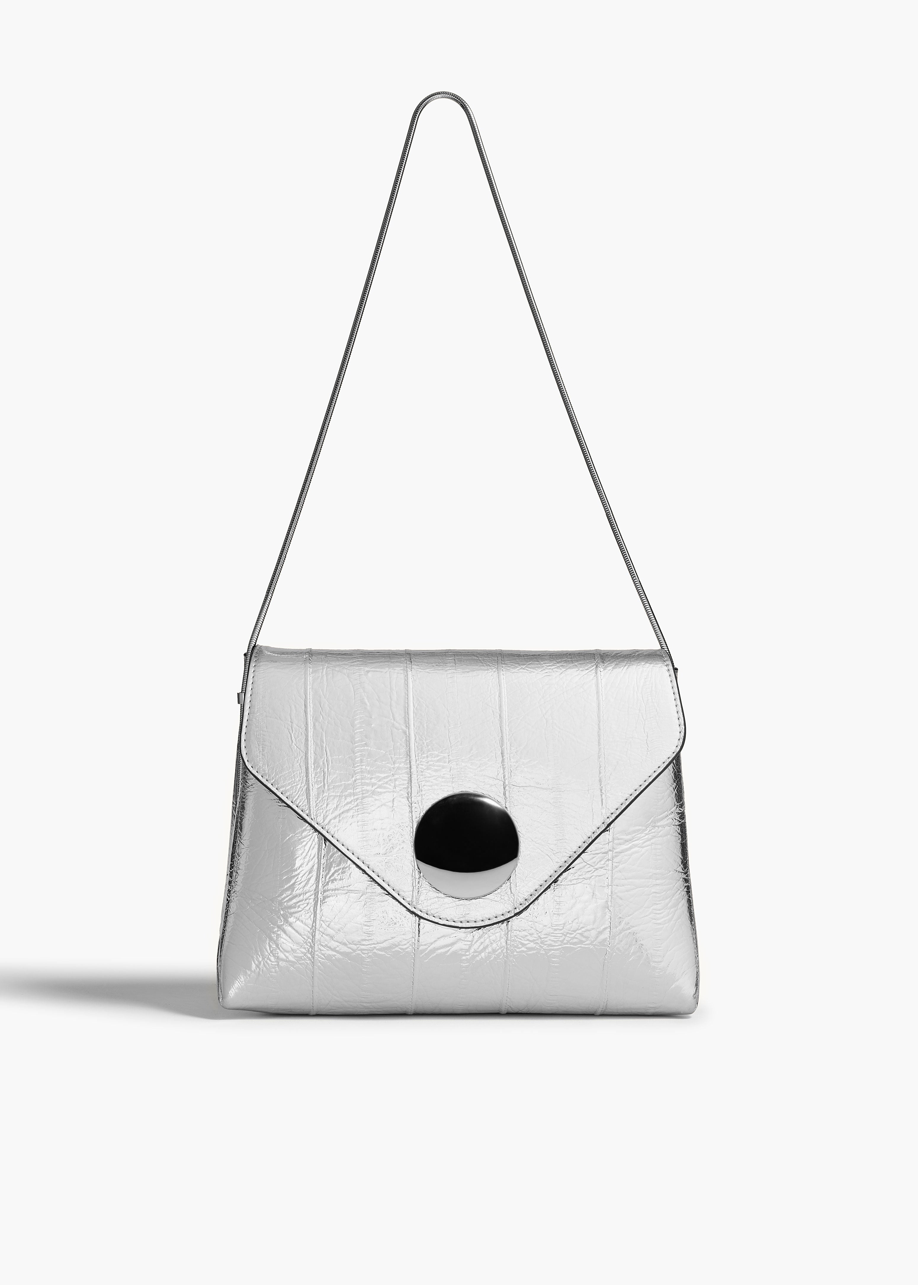 KHAITE LLC - Bobbi Bag in Silver Eel Leather