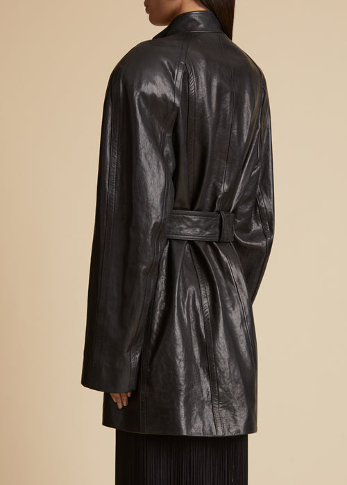 The Bobb Jacket in Black Leather