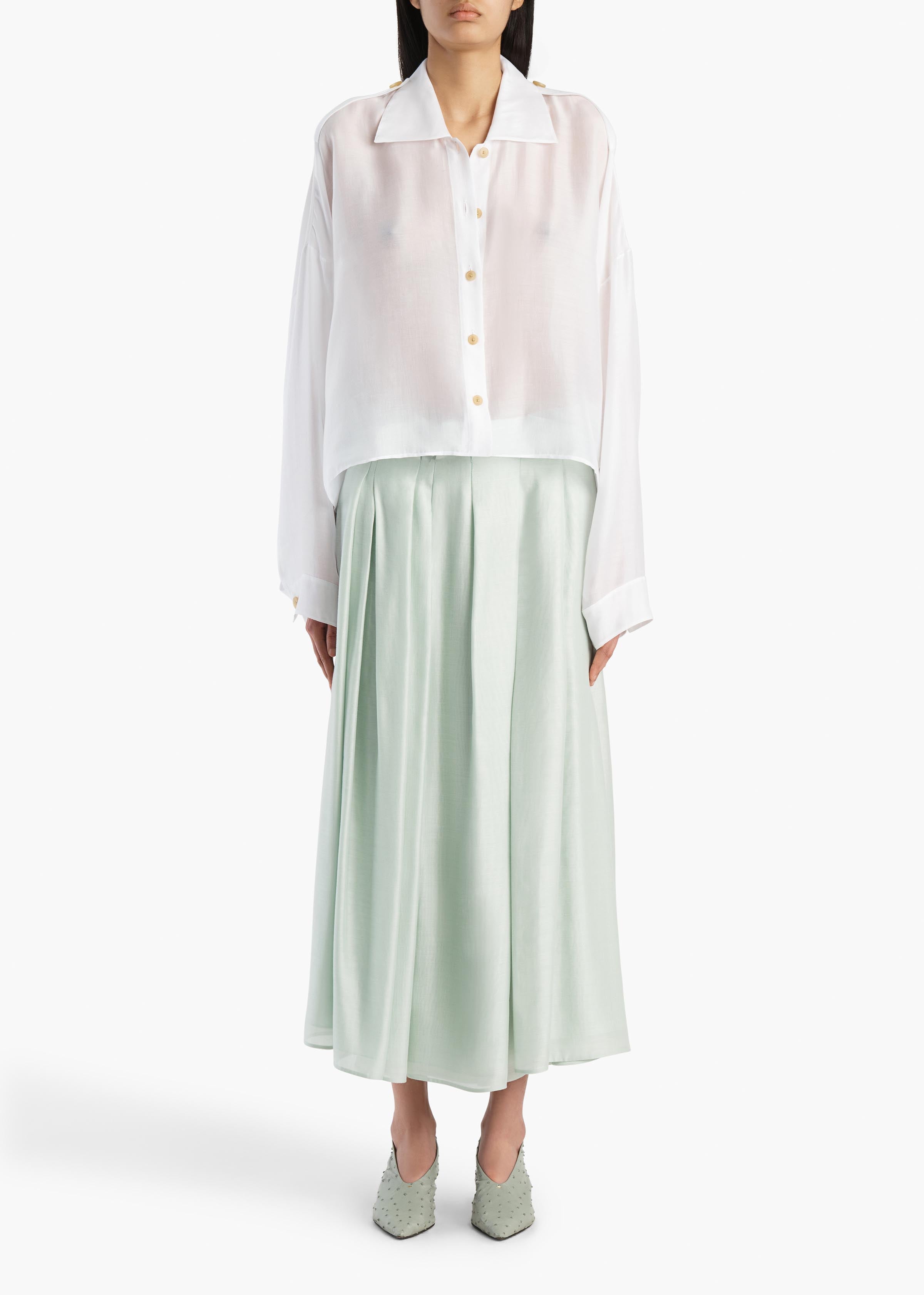 Bodine Top in Chalk