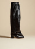 The Bowe Over-the-Knee Boot in Black Leather