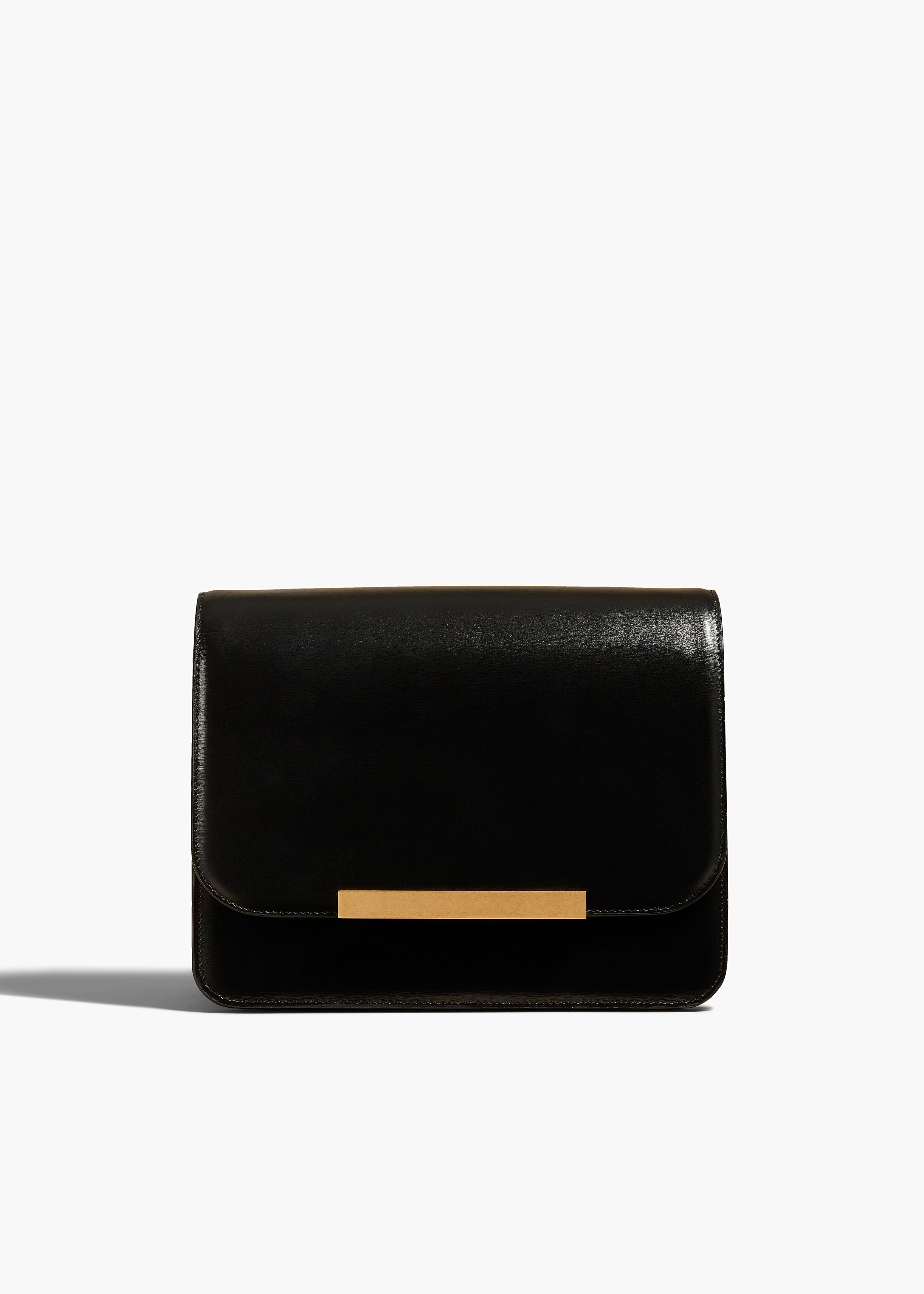 BRIDGET HANDBAG IN BLACK CALF LEATHER FRONT VIEW