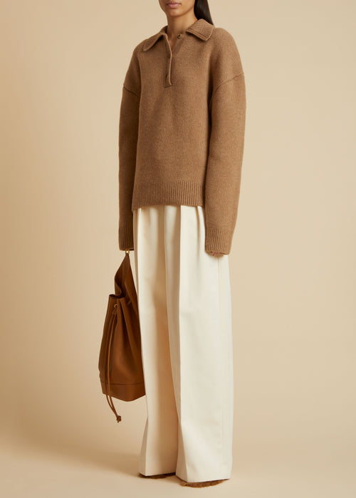 The Bristol Sweater in Camel