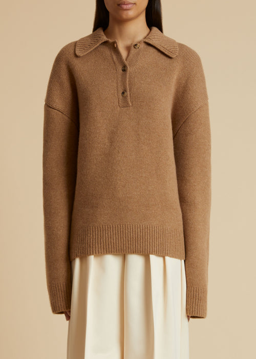 The Bristol Sweater in Camel