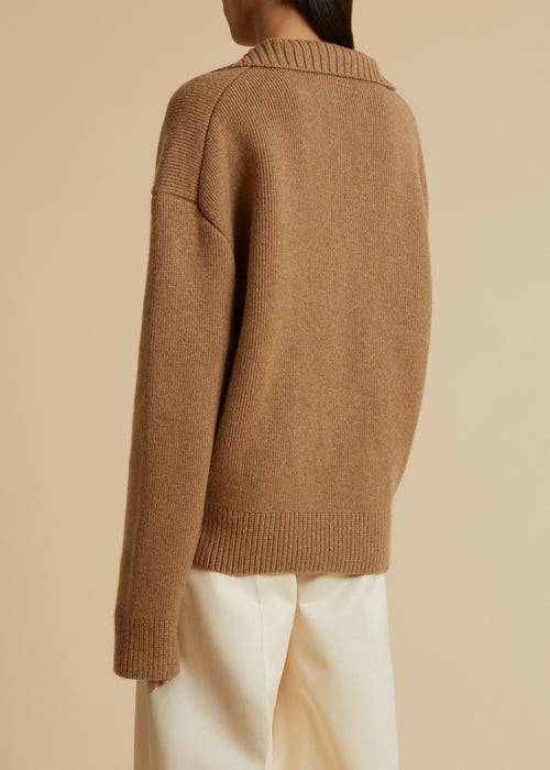 The Bristol Sweater in Camel