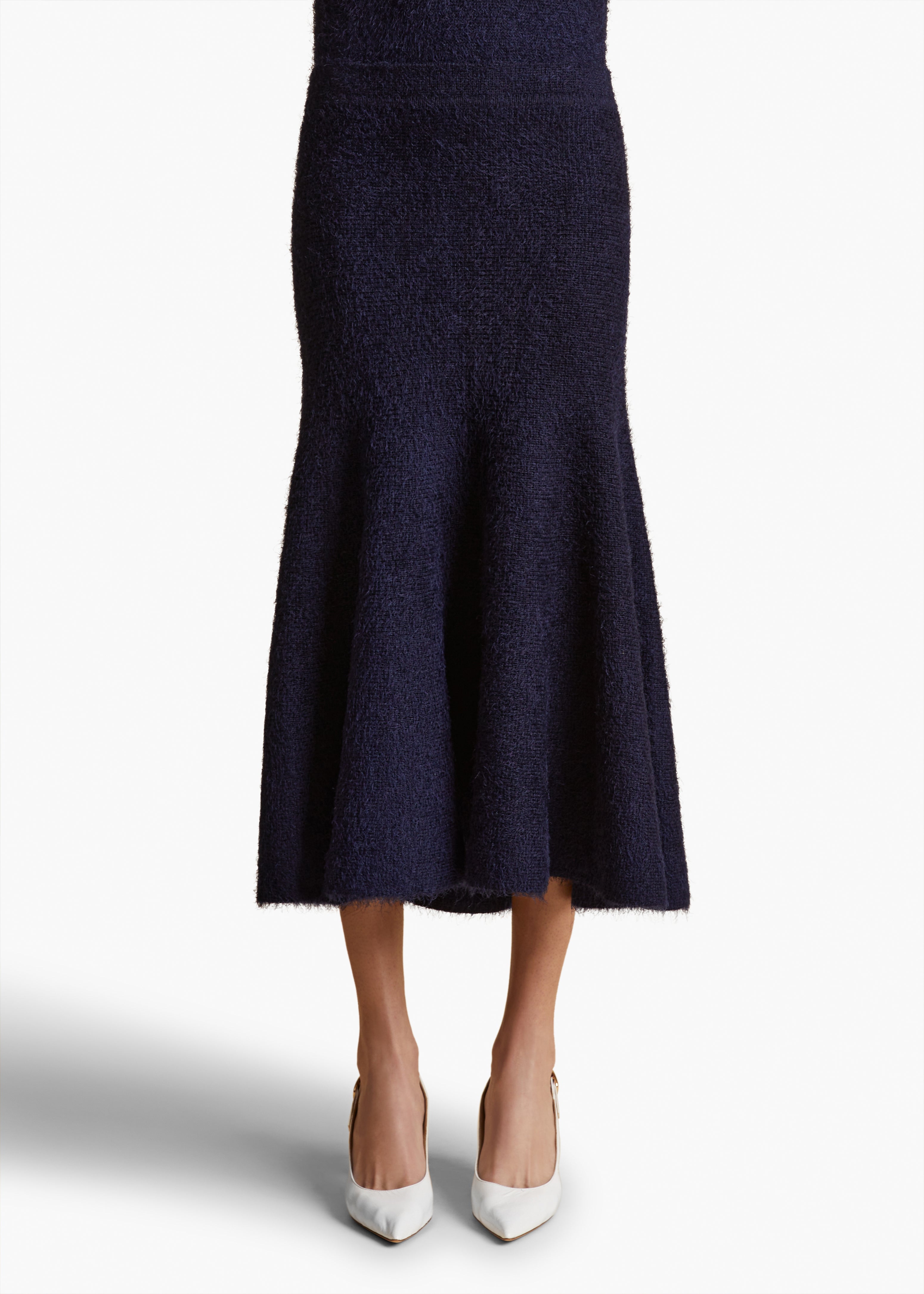 Cadence Skirt in Navy FRONT VIEW