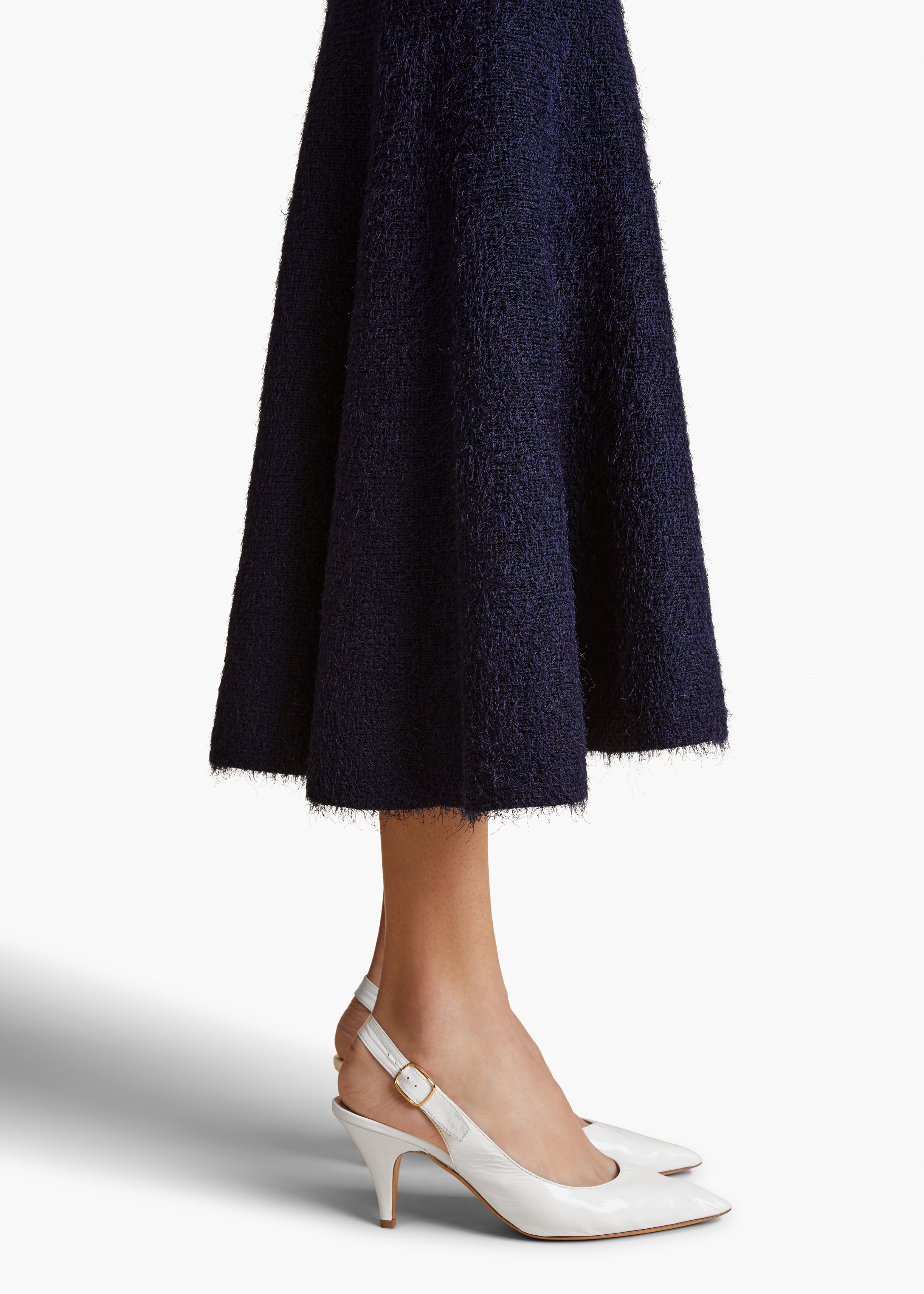 Cadence Skirt in Navy DETAILED VIEW 2