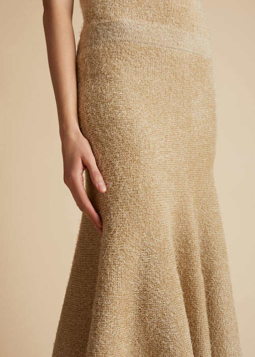 The Cadence Skirt in Wheat
