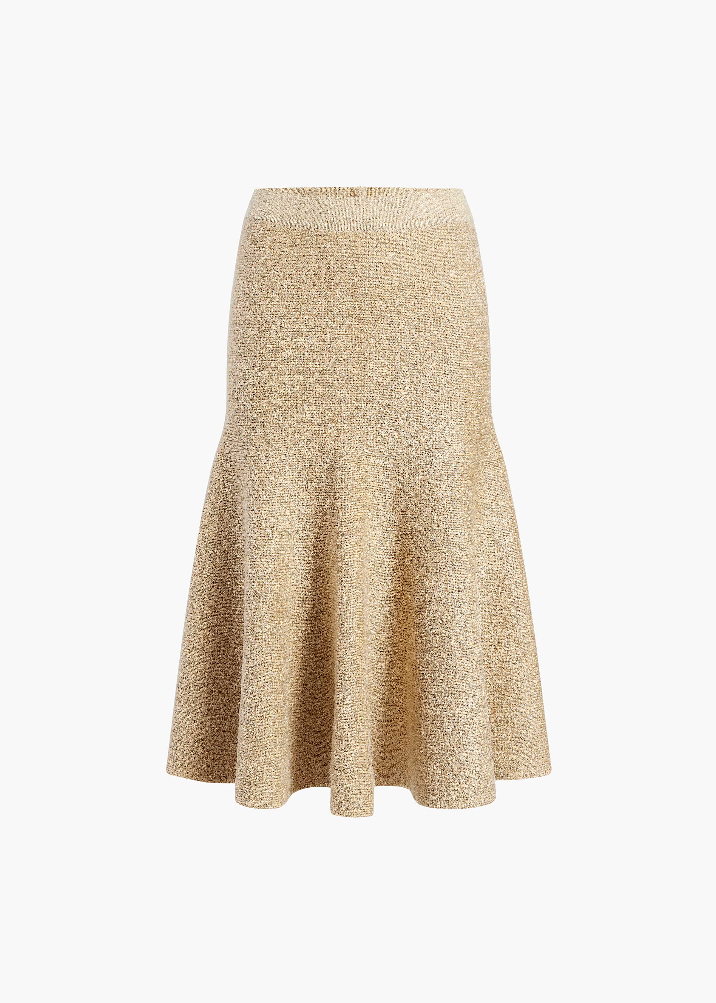 CADENCE SKIRT IN WHEAT FLAT VIEW