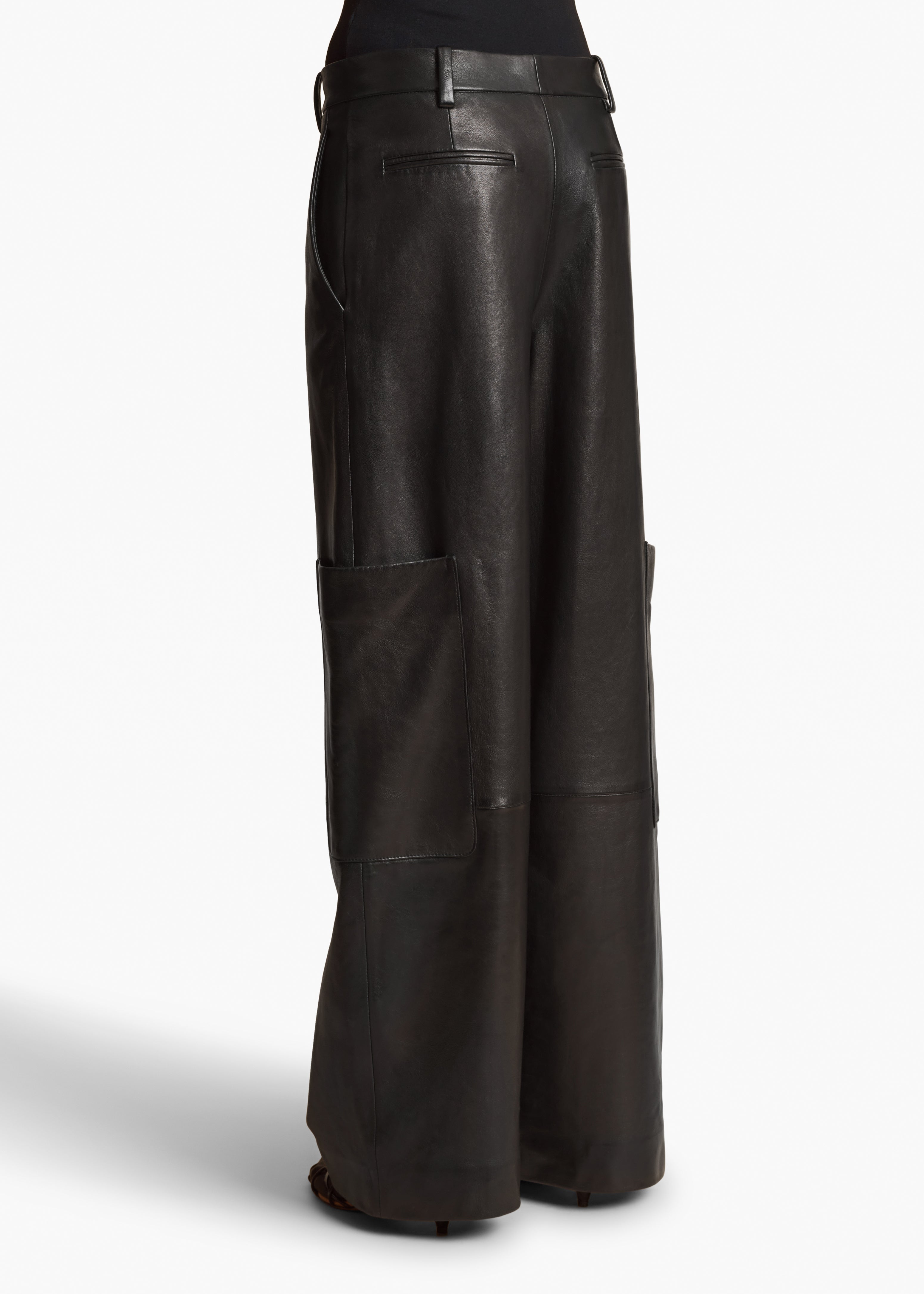 KHAITE - Caiton Pant in Black Leather