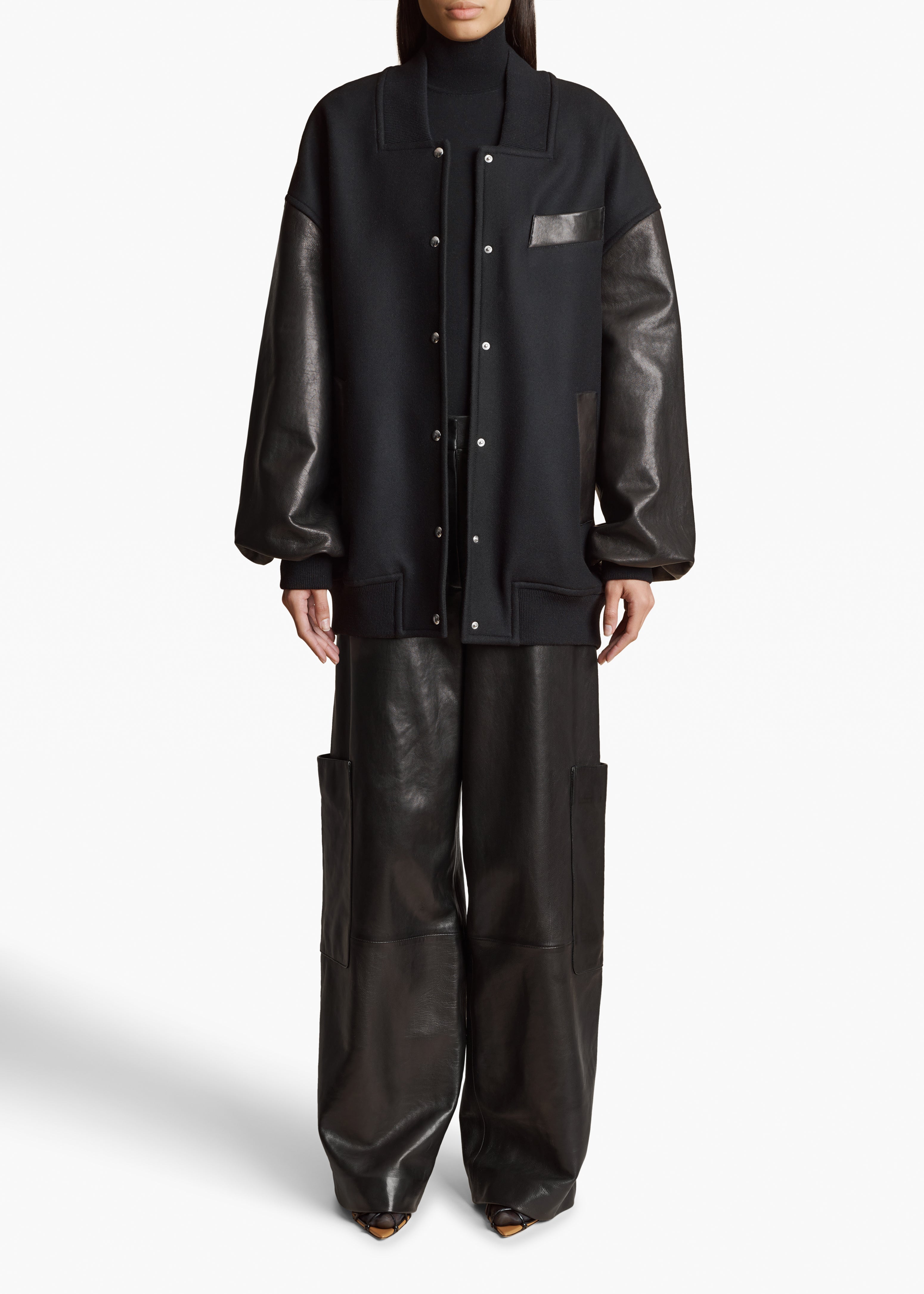 KHAITE - Caiton Pant in Black Leather