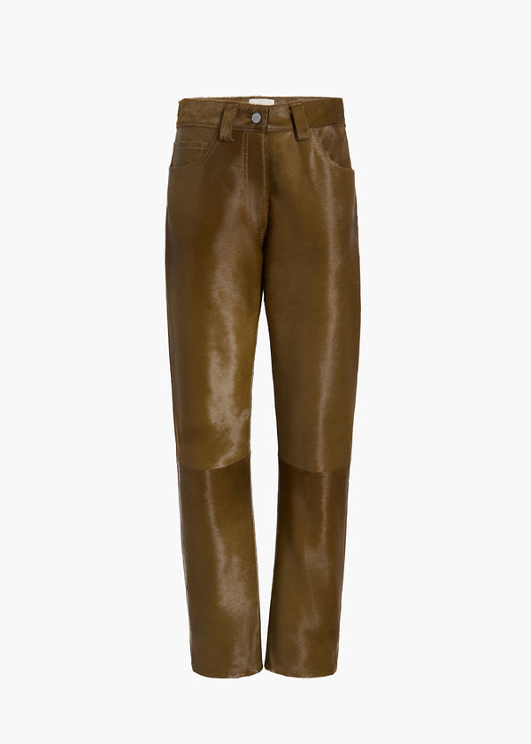 Callum Pant in Almond Haircalf