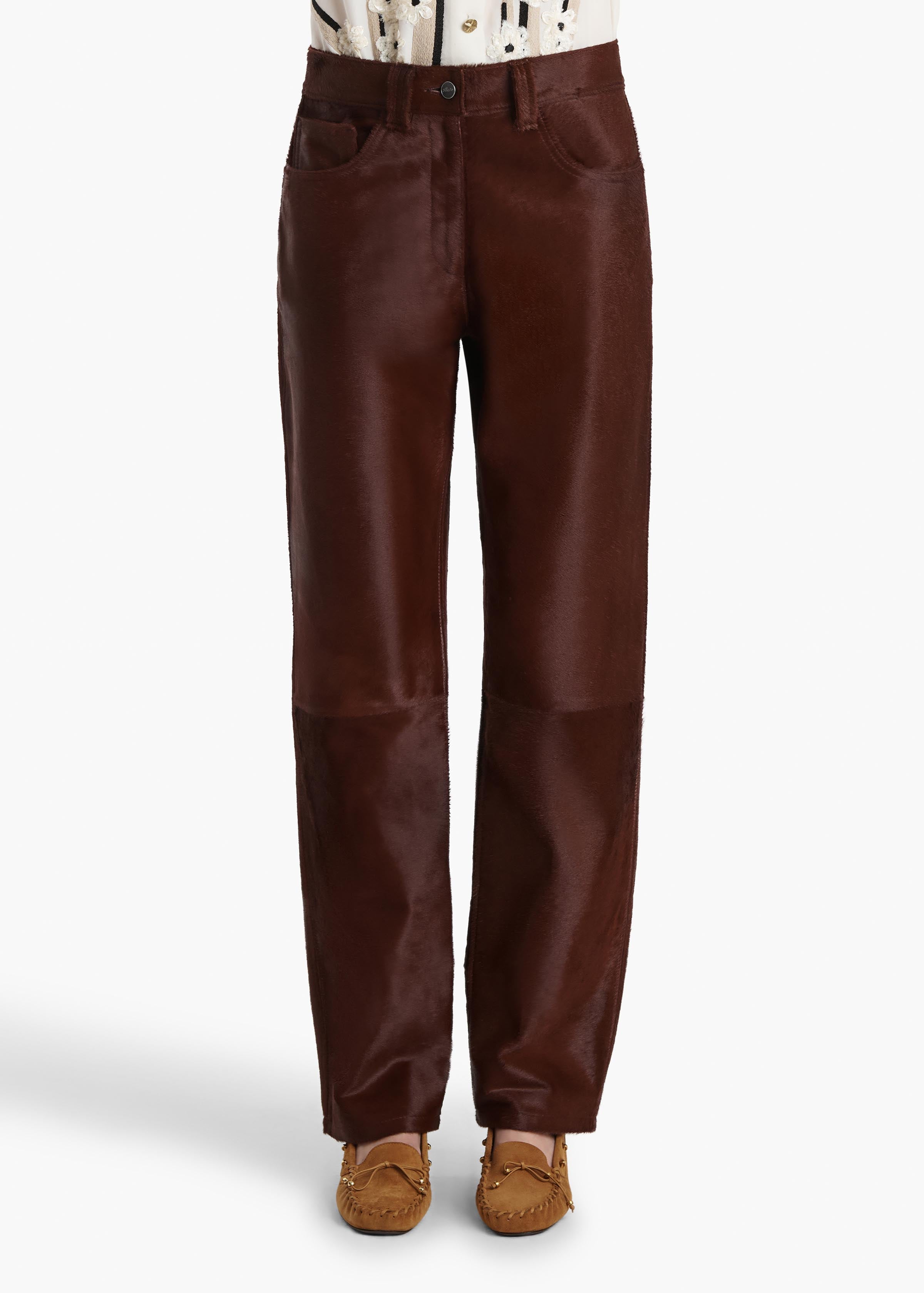 Callum Pant in Bordeaux Haircalf
