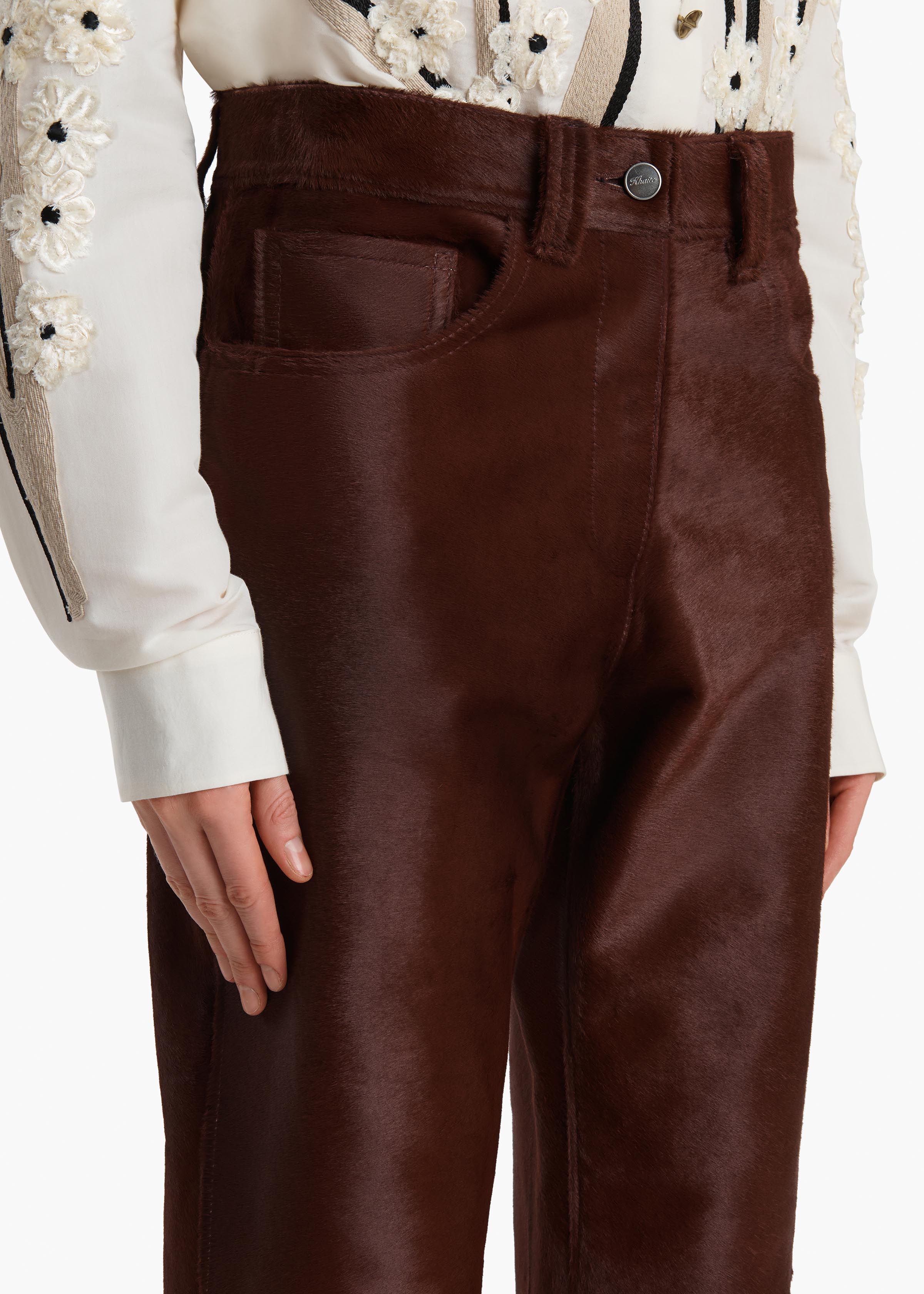 Callum Pant in Bordeaux Haircalf