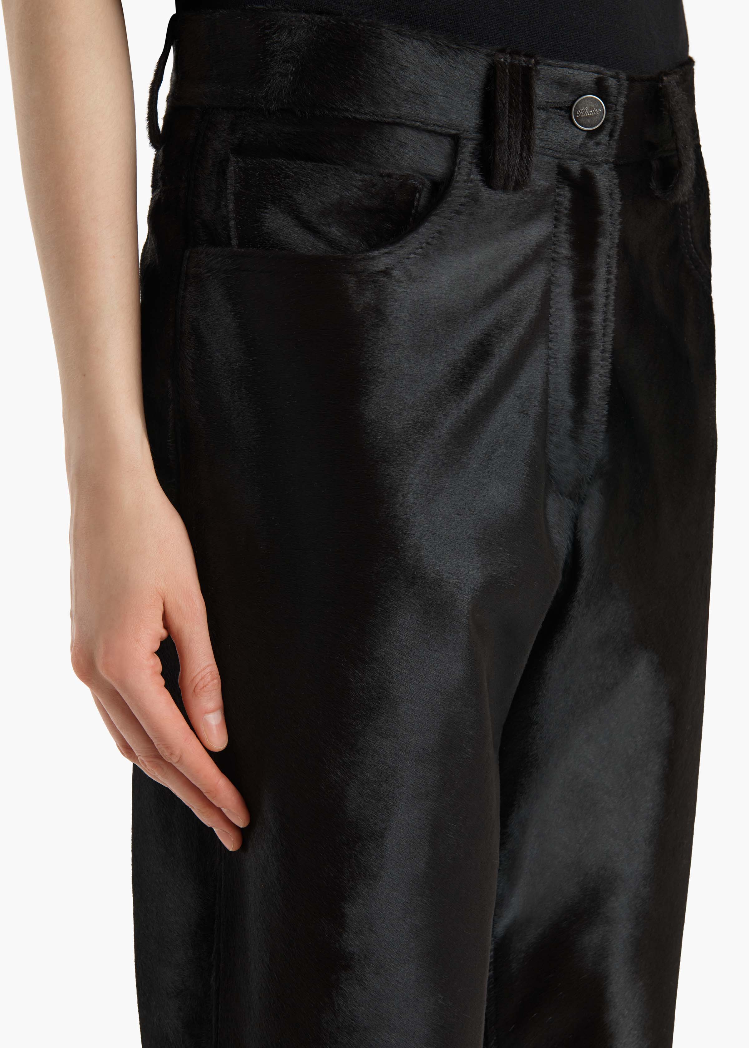 Callum Pant in Chocolate Haircalf