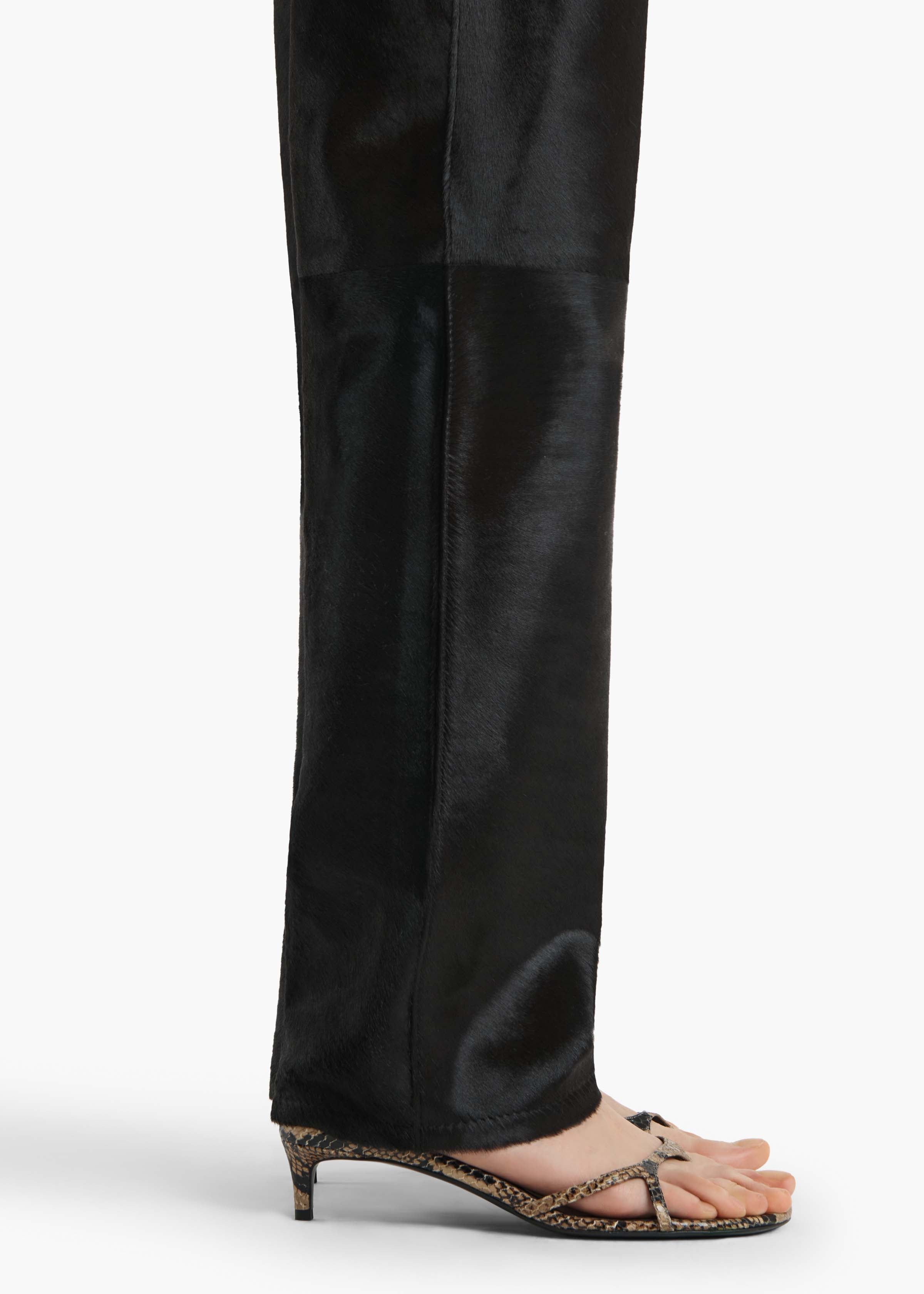 Callum Pant in Chocolate Haircalf – KHAITE