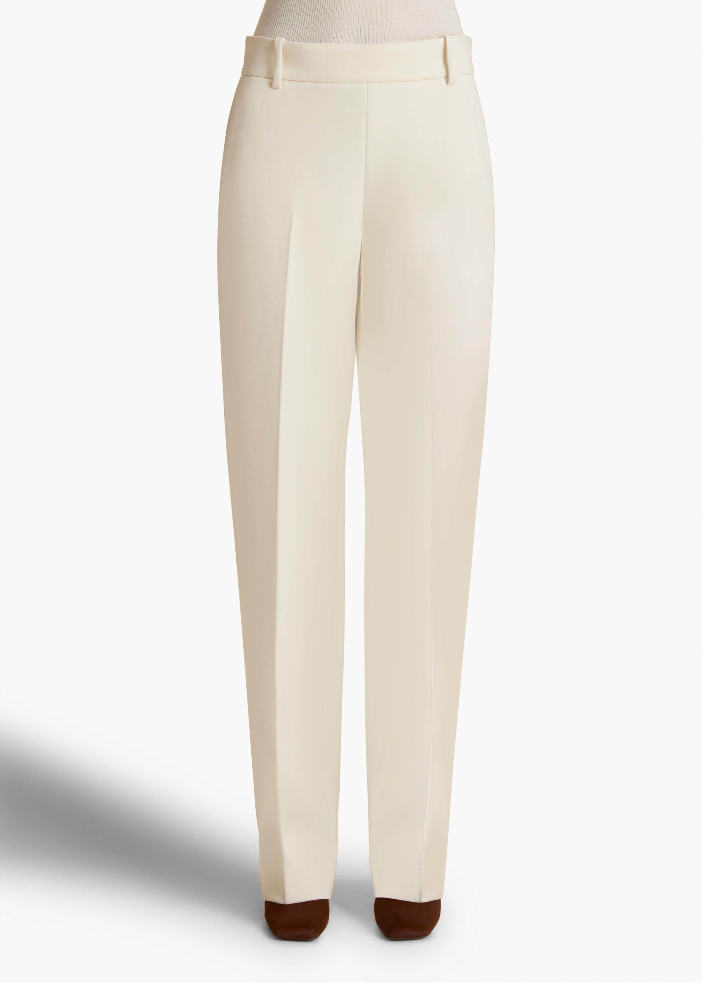 Cambie Pant in Cream FRONT VIEW