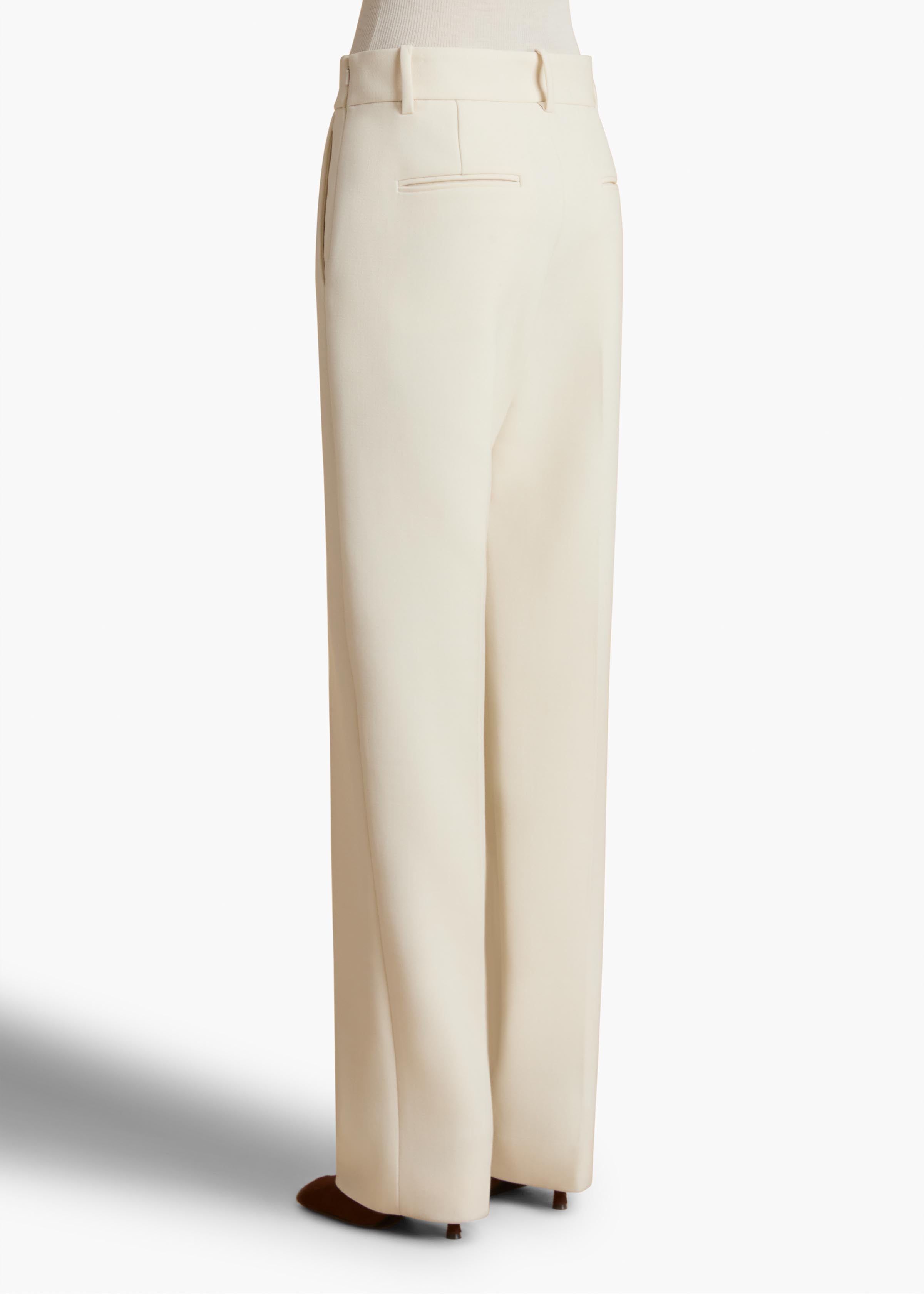 Cambie Pant in Cream BACK VIEW