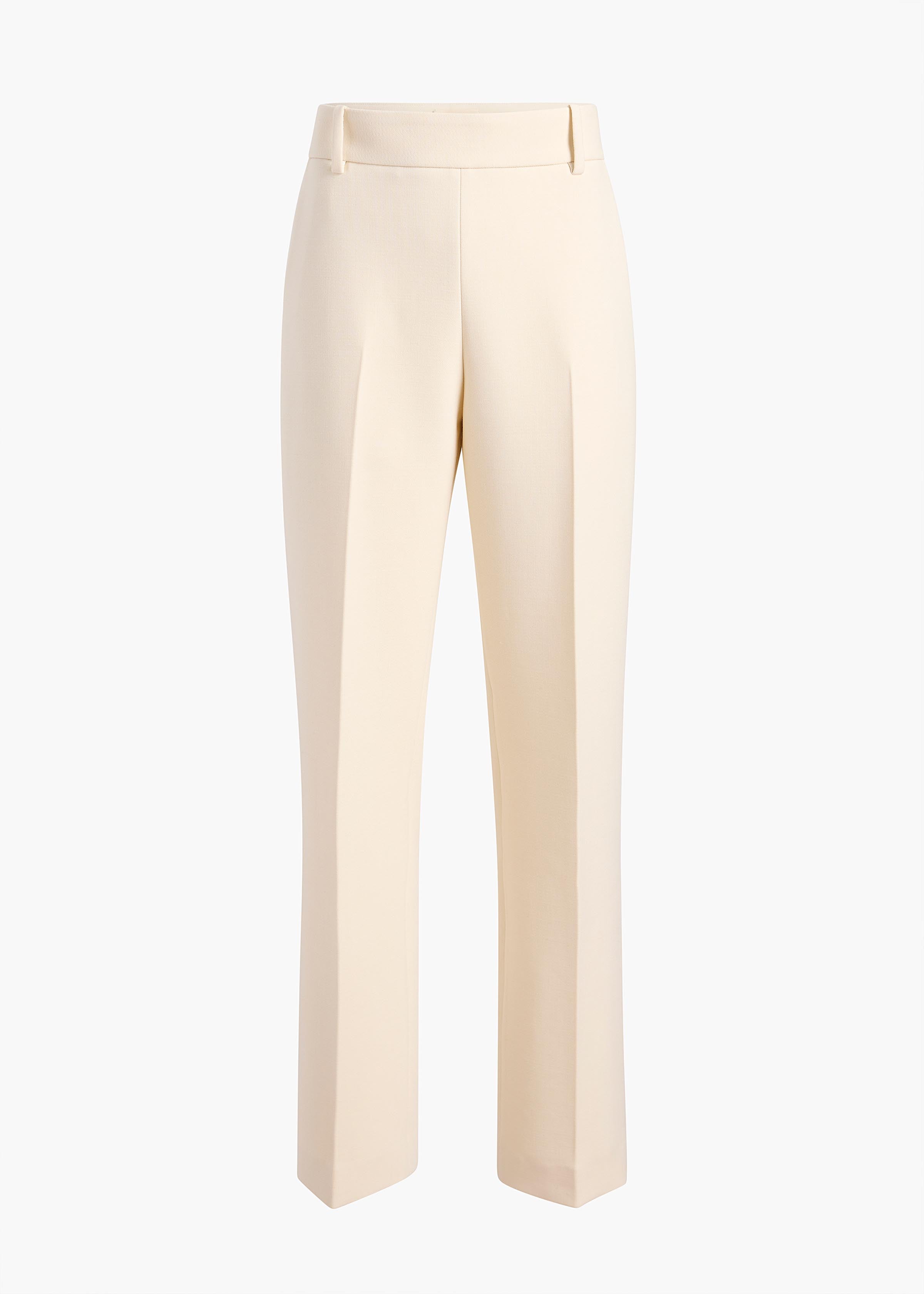 Cambie Pant in Cream FLAT VIEW