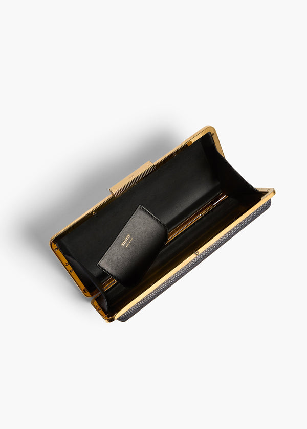 CASEY MINAUDIERE MIDNIGHT NAVY LIZARD H4019 1018 358 C