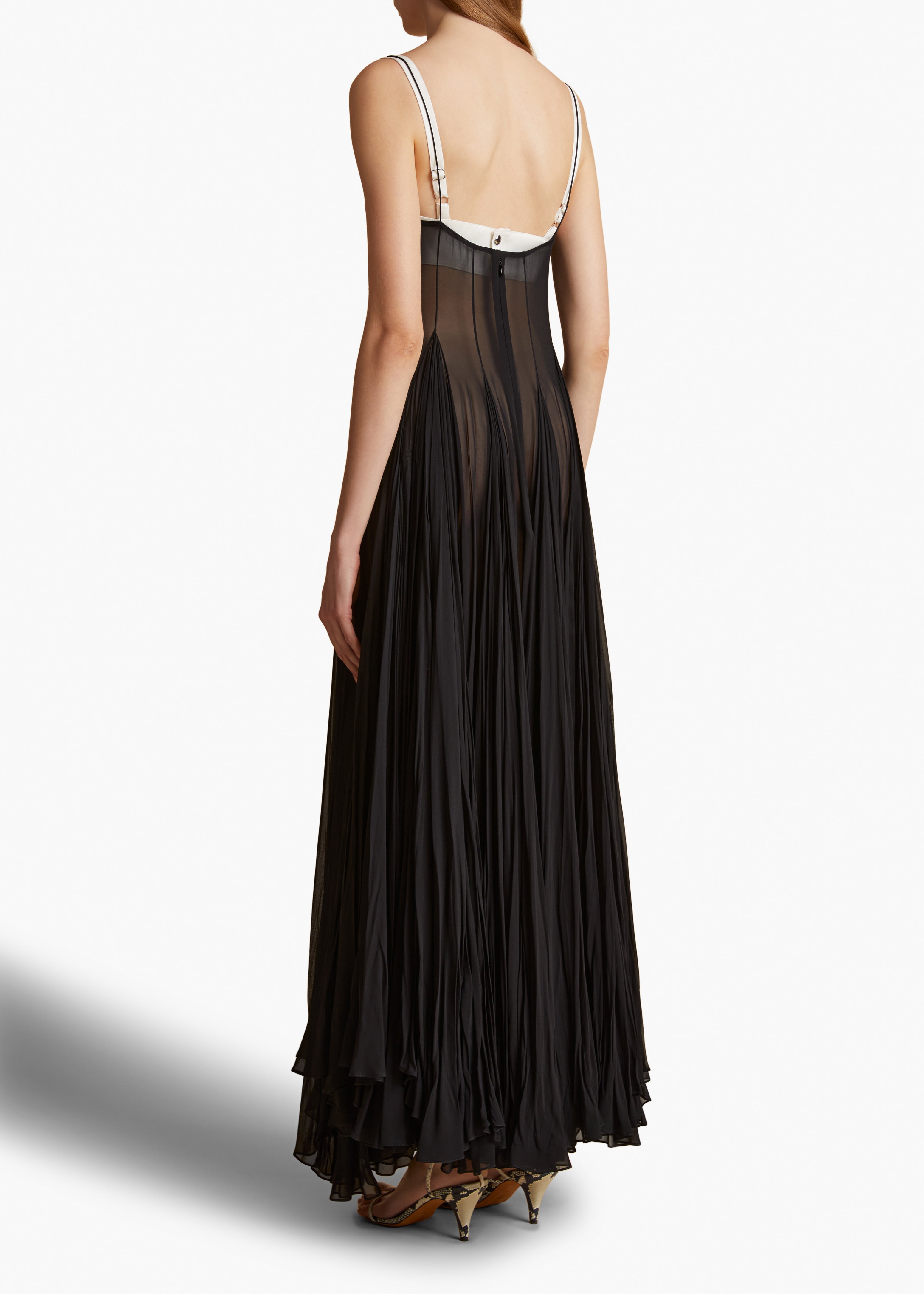 The Casiya Dress in Black BACK VIEW