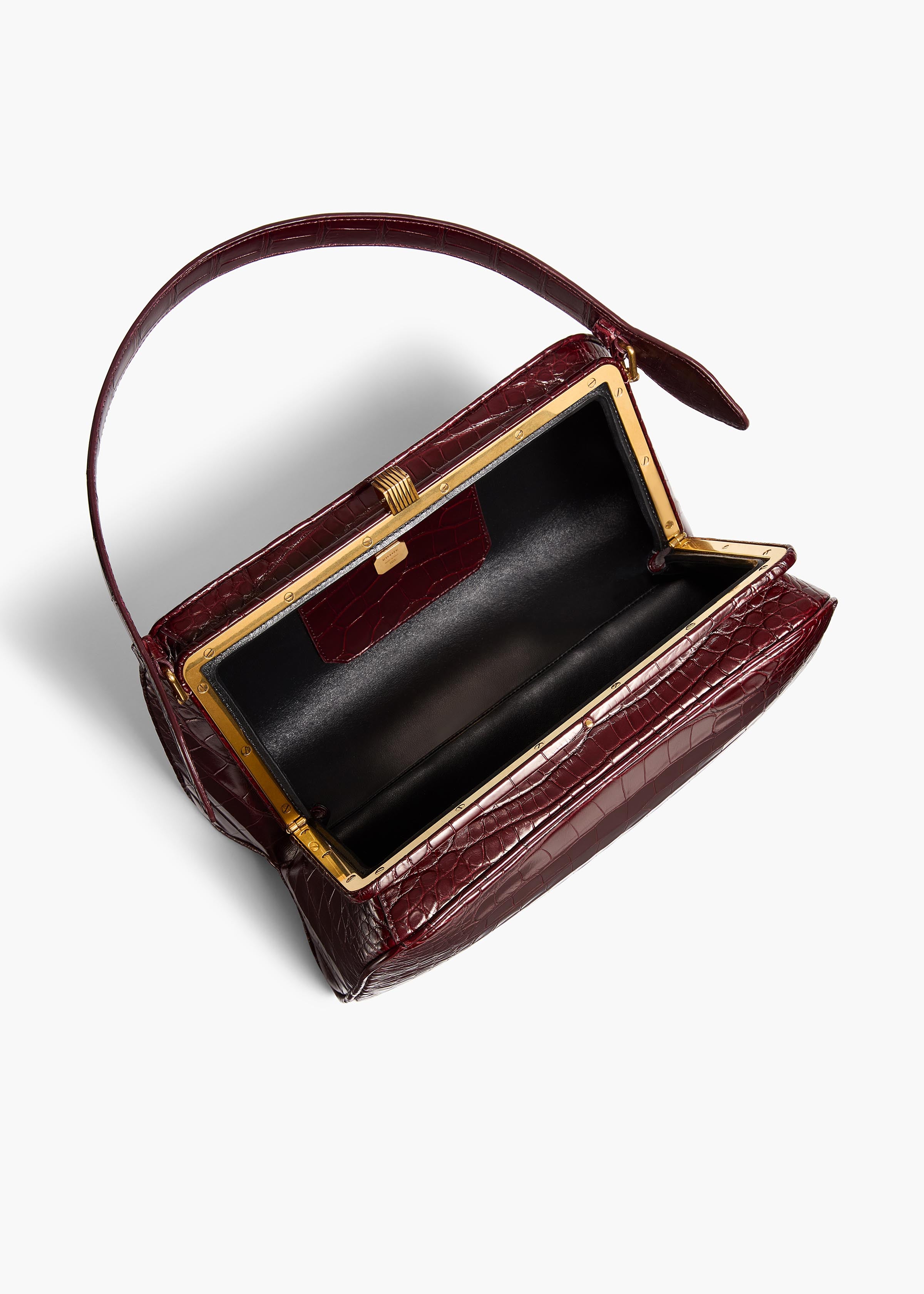 Cate Bag in Garnet Alligator